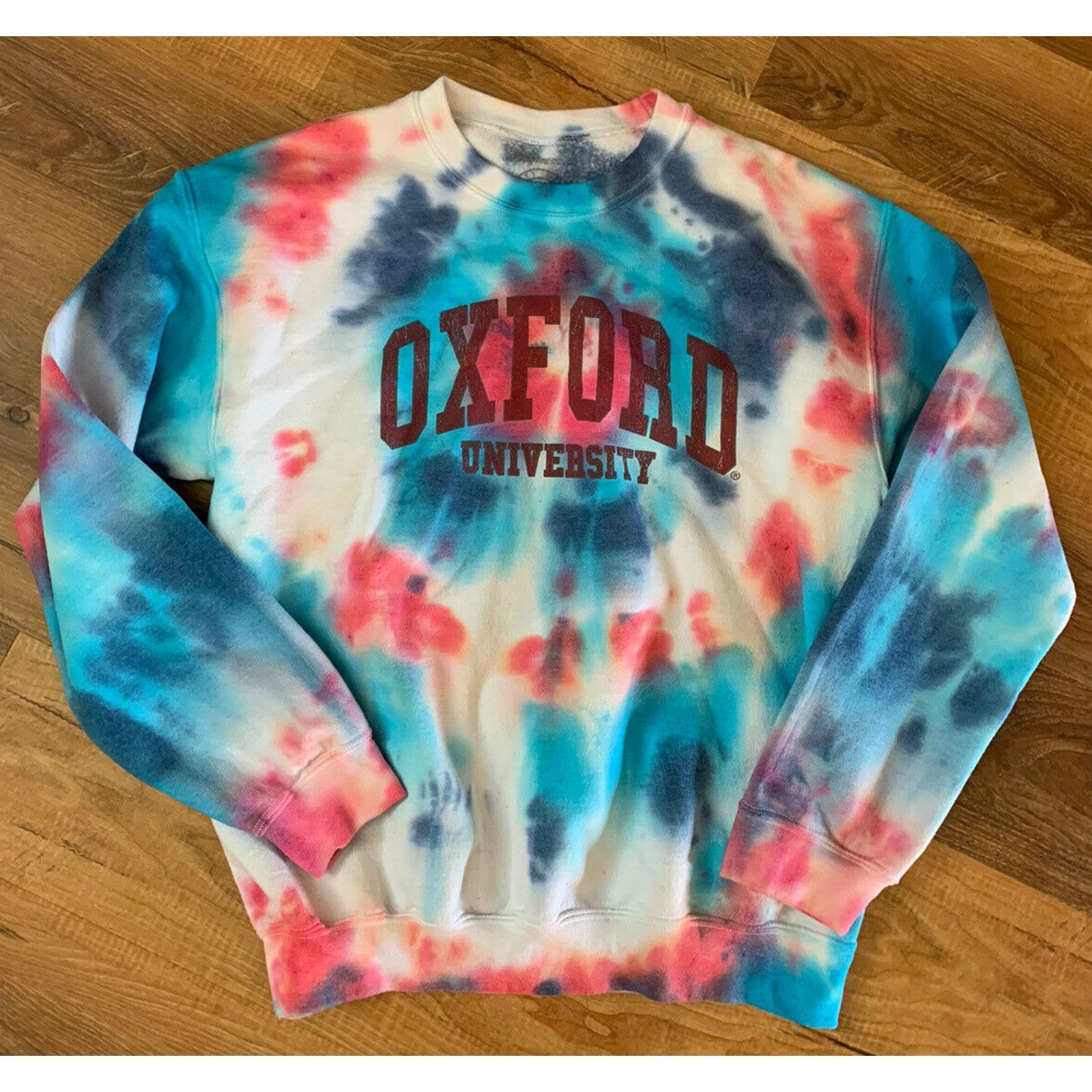 Other Women’s Tie Dye Oxford University Logo Crew Sweatshirt EUC Size US M / EU 48-50 / 2 - 3 Thumbnail