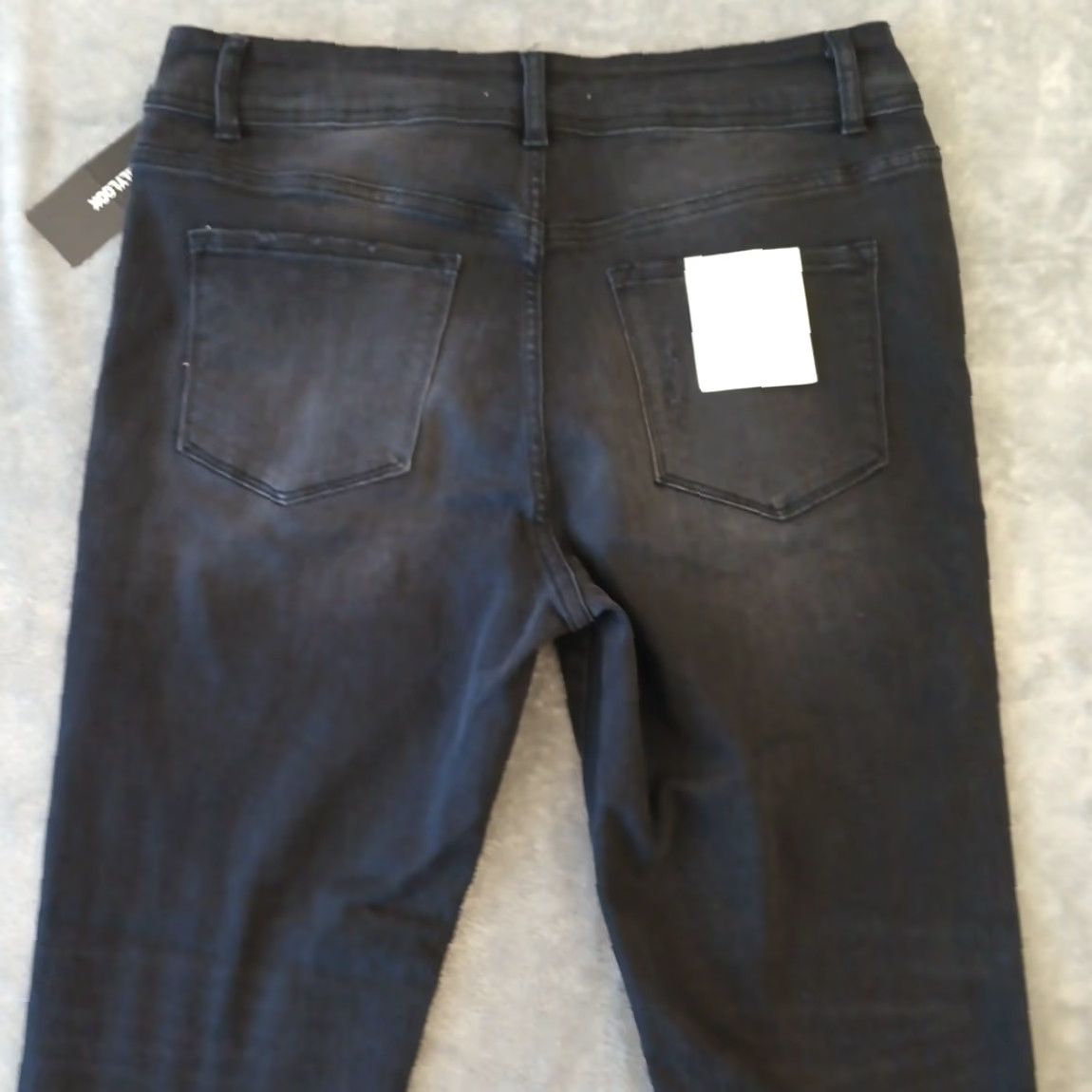 Vintage Flying Monkey Jeans Womens Size 32 Black Distressed Button Fly 34x28 New Size 24" / US 00 / IT 34 - 7 Thumbnail