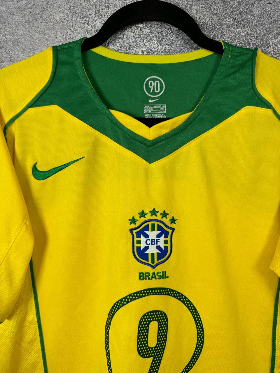 Vintage RONALDO Brazil 2004/06 Nike Fan Soccer Jersey XL Size Size US XL / EU 56 / 4 - 8 Thumbnail