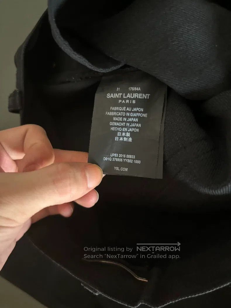 Saint Laurent Paris Saint Laurent Paris Jeans Size US 31 - 6 Thumbnail