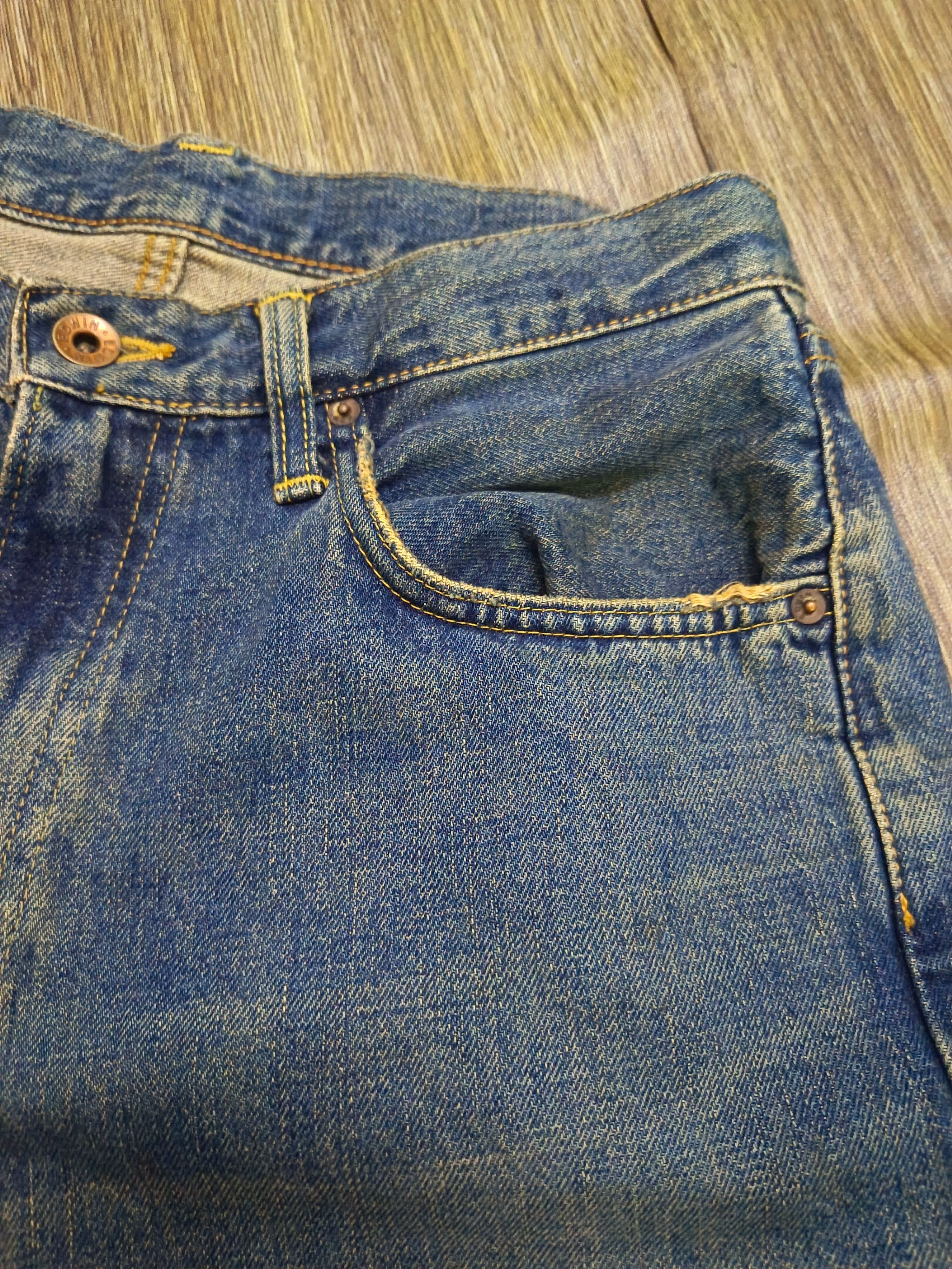 Kapital Vintage distresssed edwin 505 X selvedge Size US 29 - 5 Thumbnail