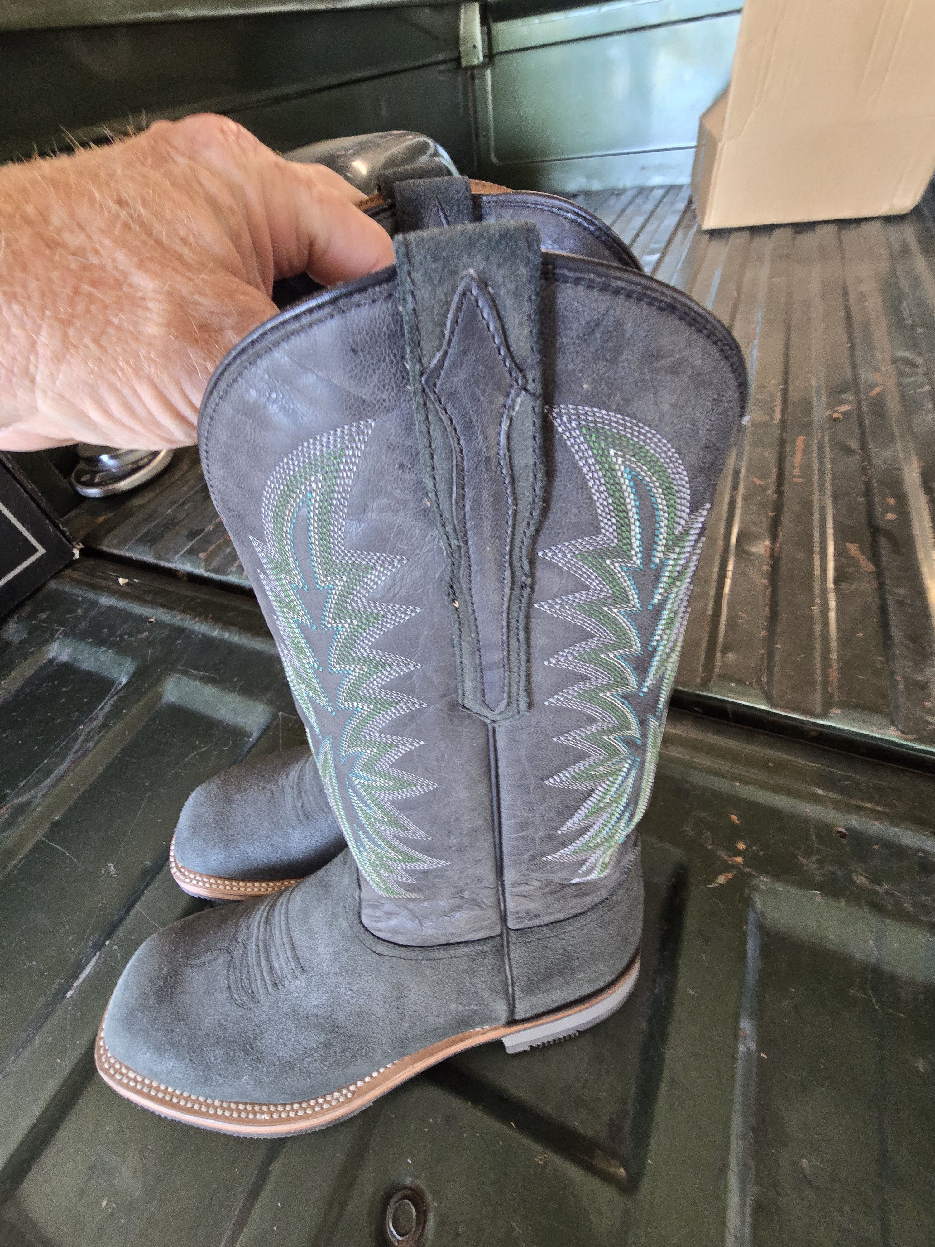 Lucchese Lucchese Men's Rudy Gray Boots Size US 11.5 / EU 44-45 - 4 Thumbnail