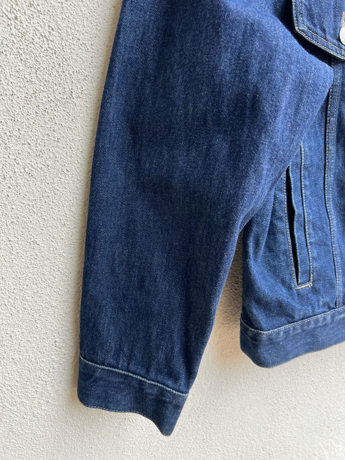 Armani AJ Armani Jeans Indigo 002 Series Denim Trucker Jacket Size US M / EU 48-50 / 2 - 11 Thumbnail