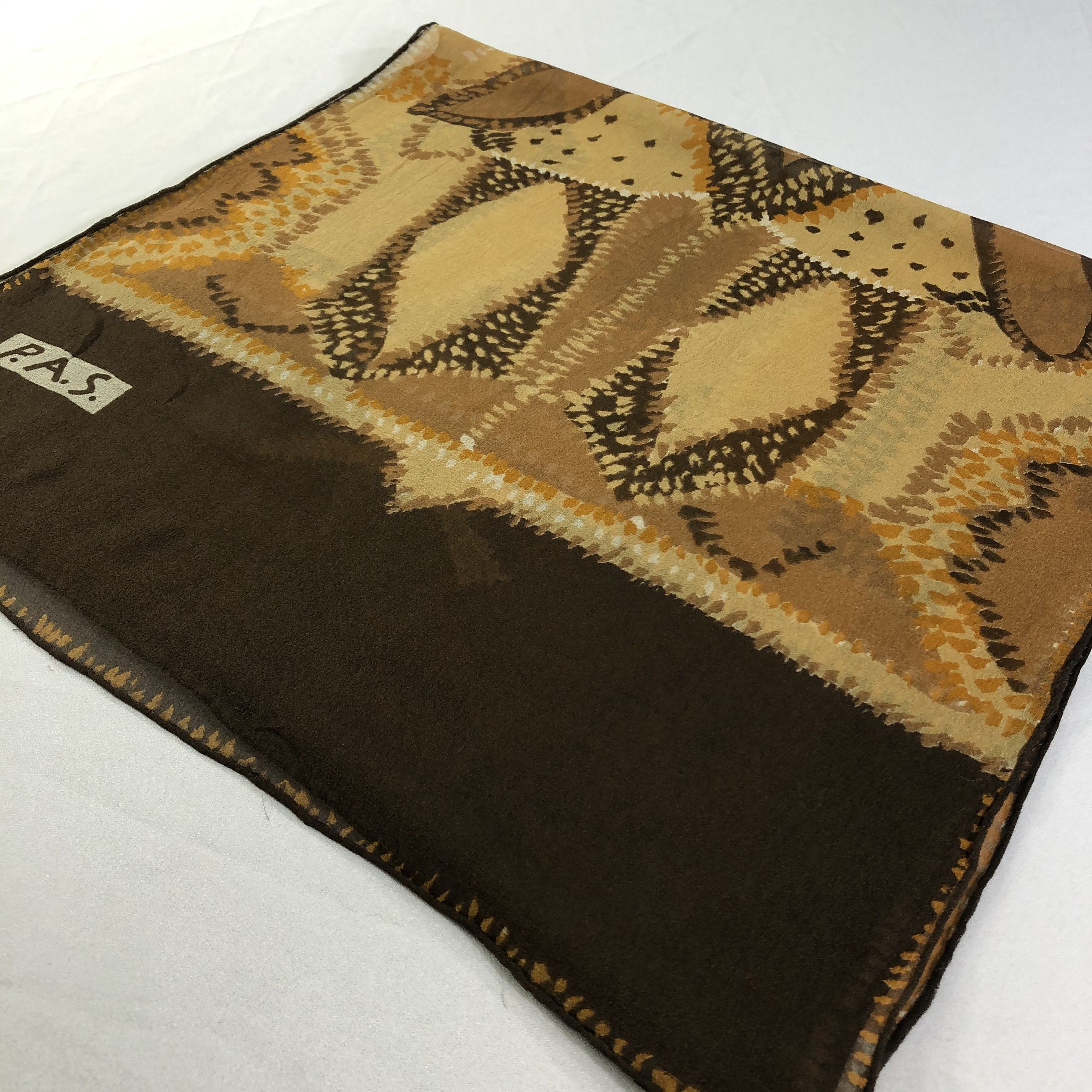 Vintage Vintage P.A.S. Silk Scarf Size ONE SIZE - 3 Thumbnail