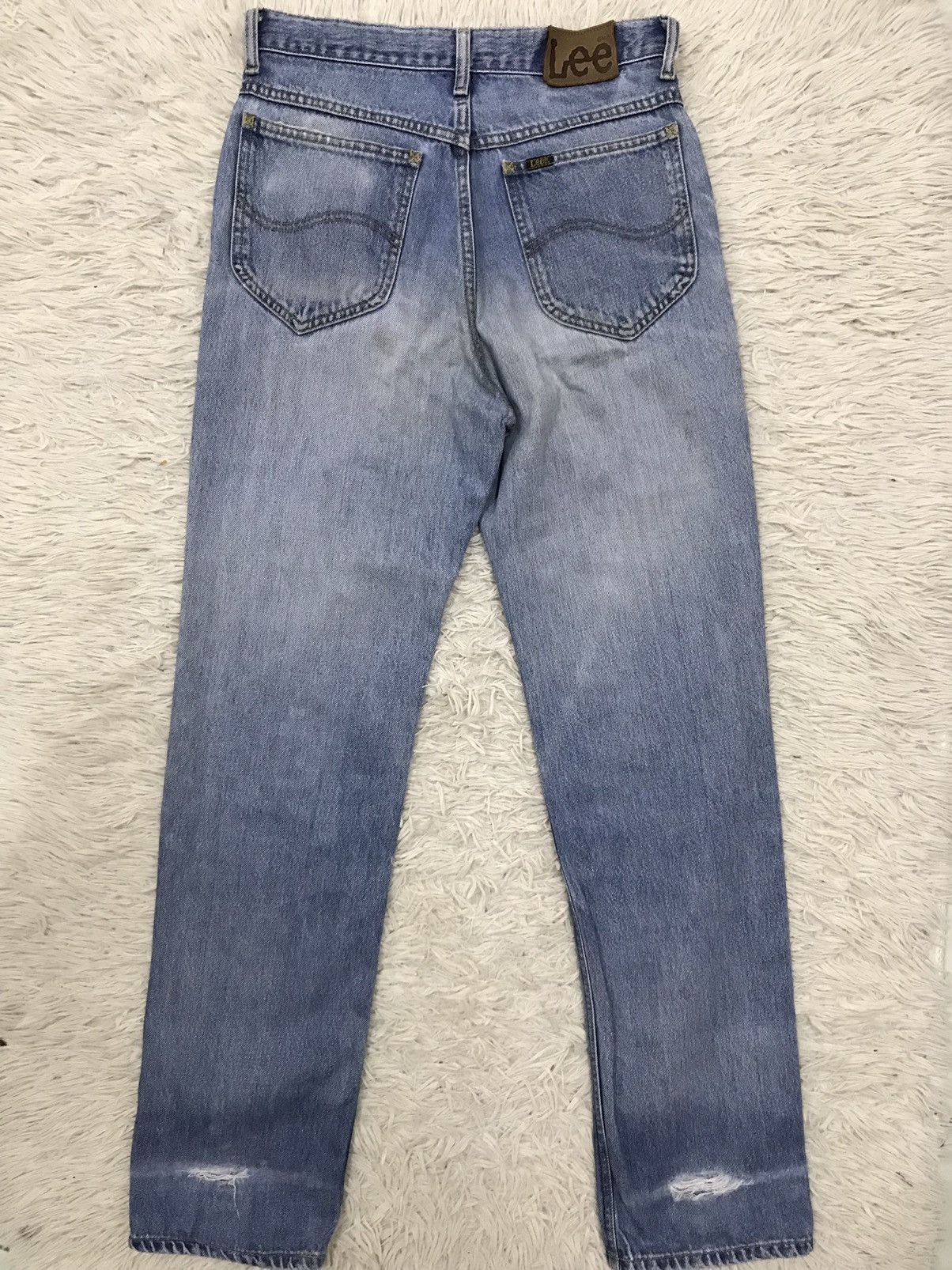 Lee Vintage Lee Straight Cut Distressed DenimJeans Size US 27 - 2 Thumbnail