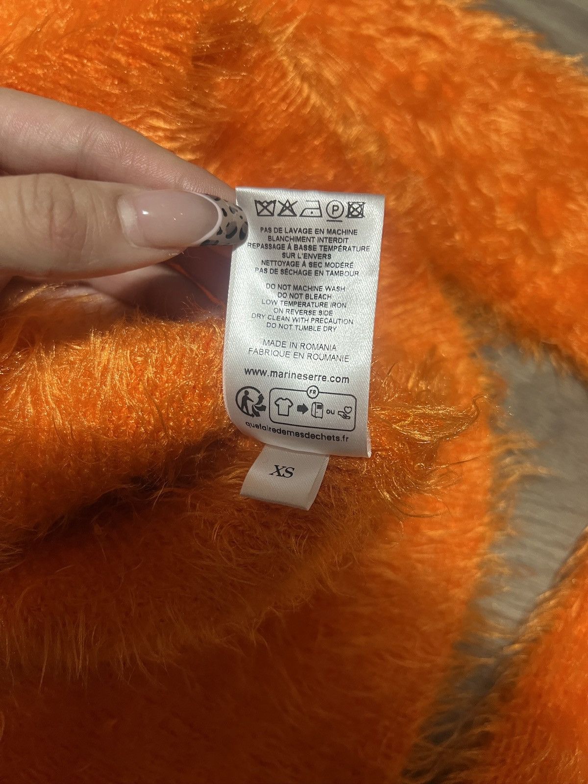Marine Serre Marine Serre Orange Puffy Sweater Size XS / US 0-2 / IT 36-38 - 6 Thumbnail