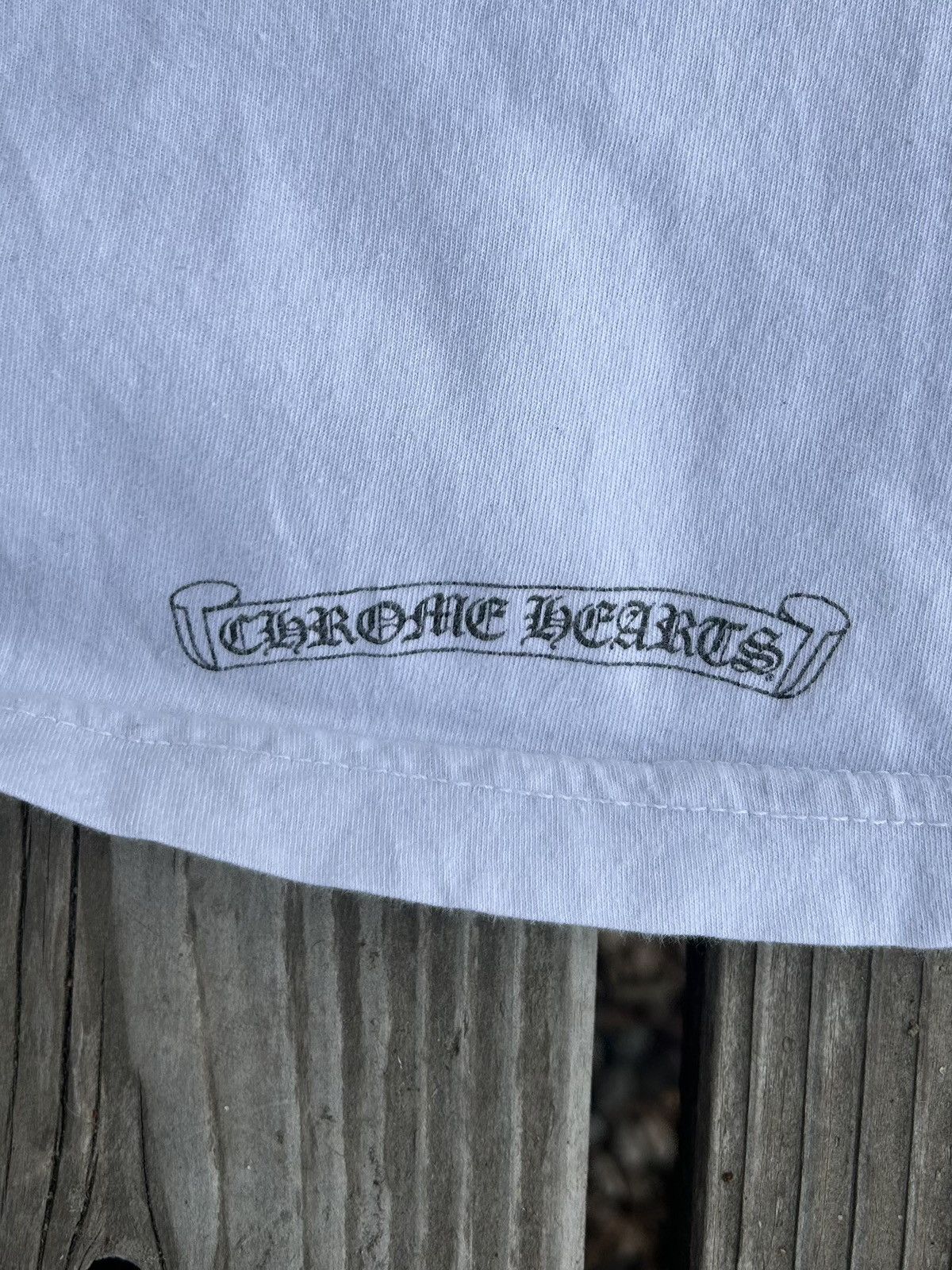 Chrome Hearts Chrome Hearts USA Shoulder Logo White T-shirt Size M Size US M / EU 48-50 / 2 - 5 Thumbnail