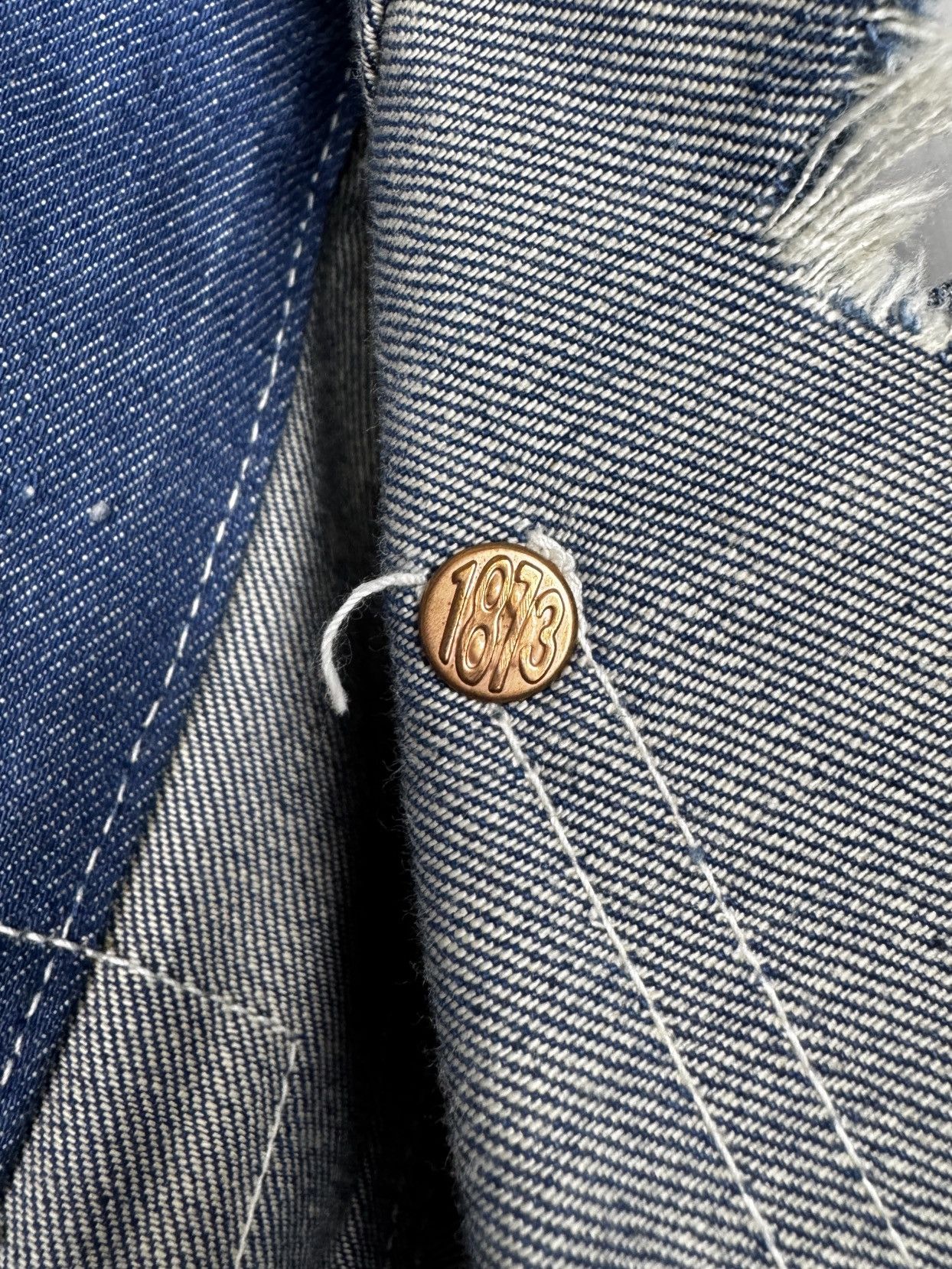 Levi's Vintage Clothing LEVI'S Patented Riveted Duck May 1873 Distressed Denim Jeans Size US 36 / EU 52 - 14 Thumbnail