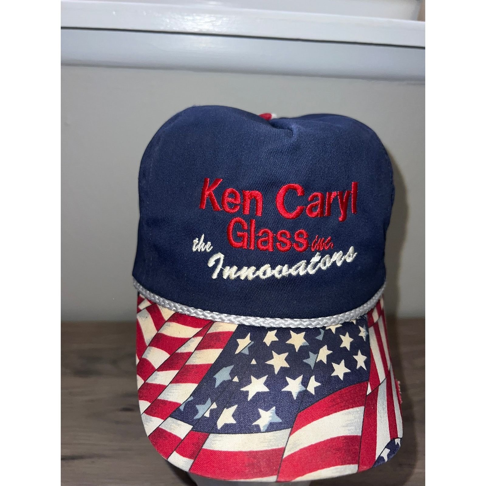 Vintage Vintage Ken Caryl Glass The Innovators America Faded Hat VTG Size ONE SIZE - 2 Thumbnail