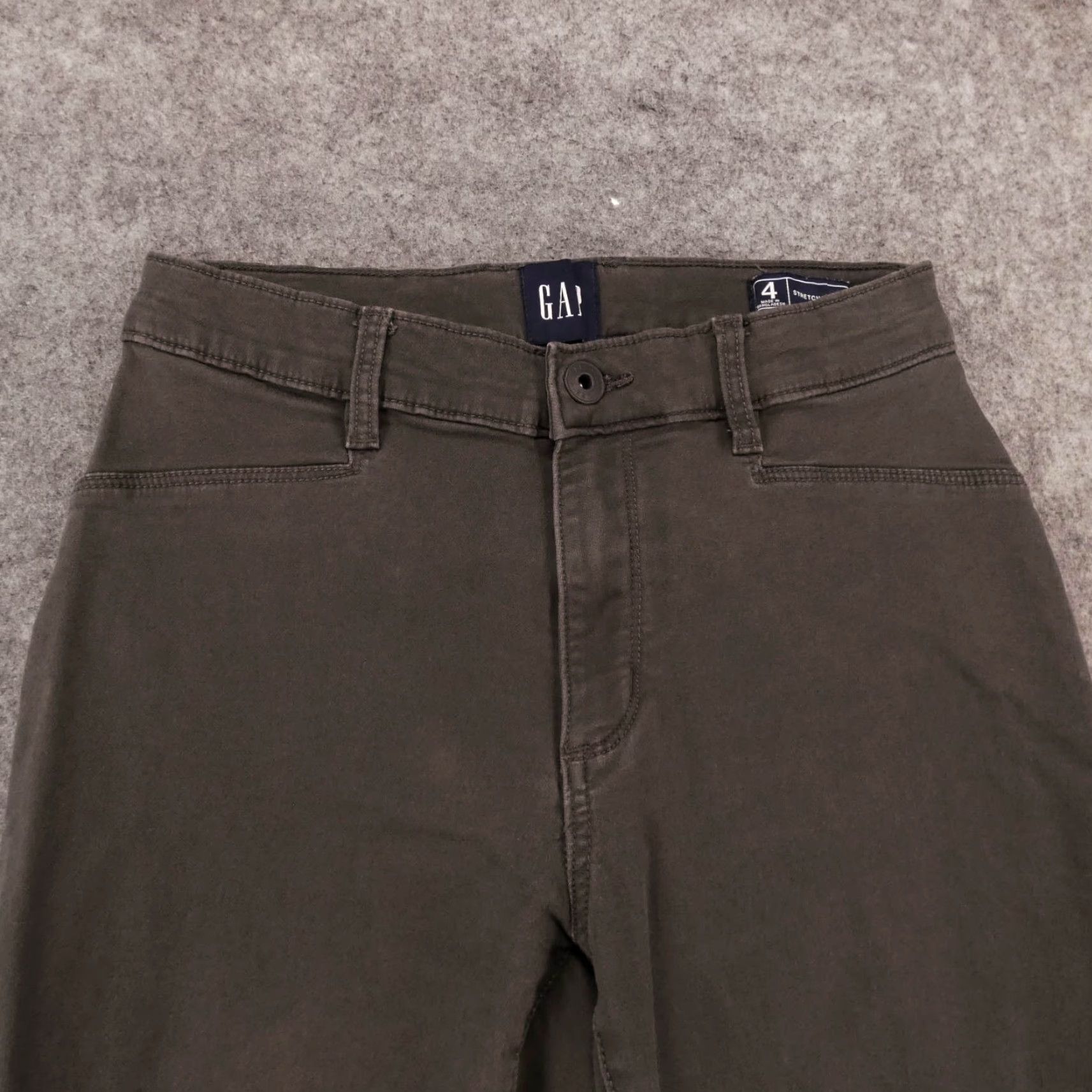 Gap Gap Pants Womens 4 Stretch Skinny Chino Flat Front Gray Size 27" / US 4 / IT 40 - 2 Thumbnail