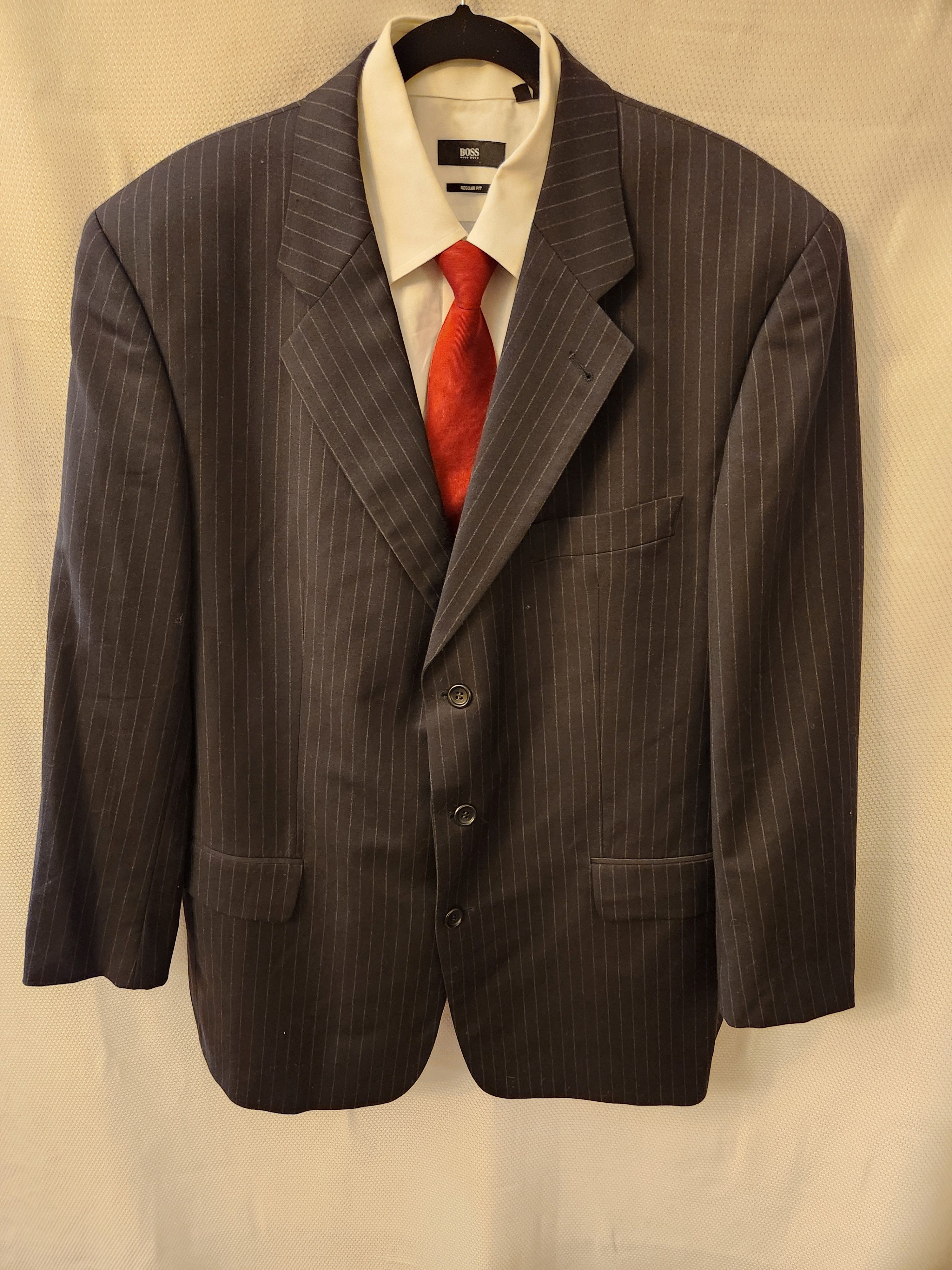 Hugo Boss Rubirosa/Catania Blue Pinstripe Size 44R - 1 Thumbnail