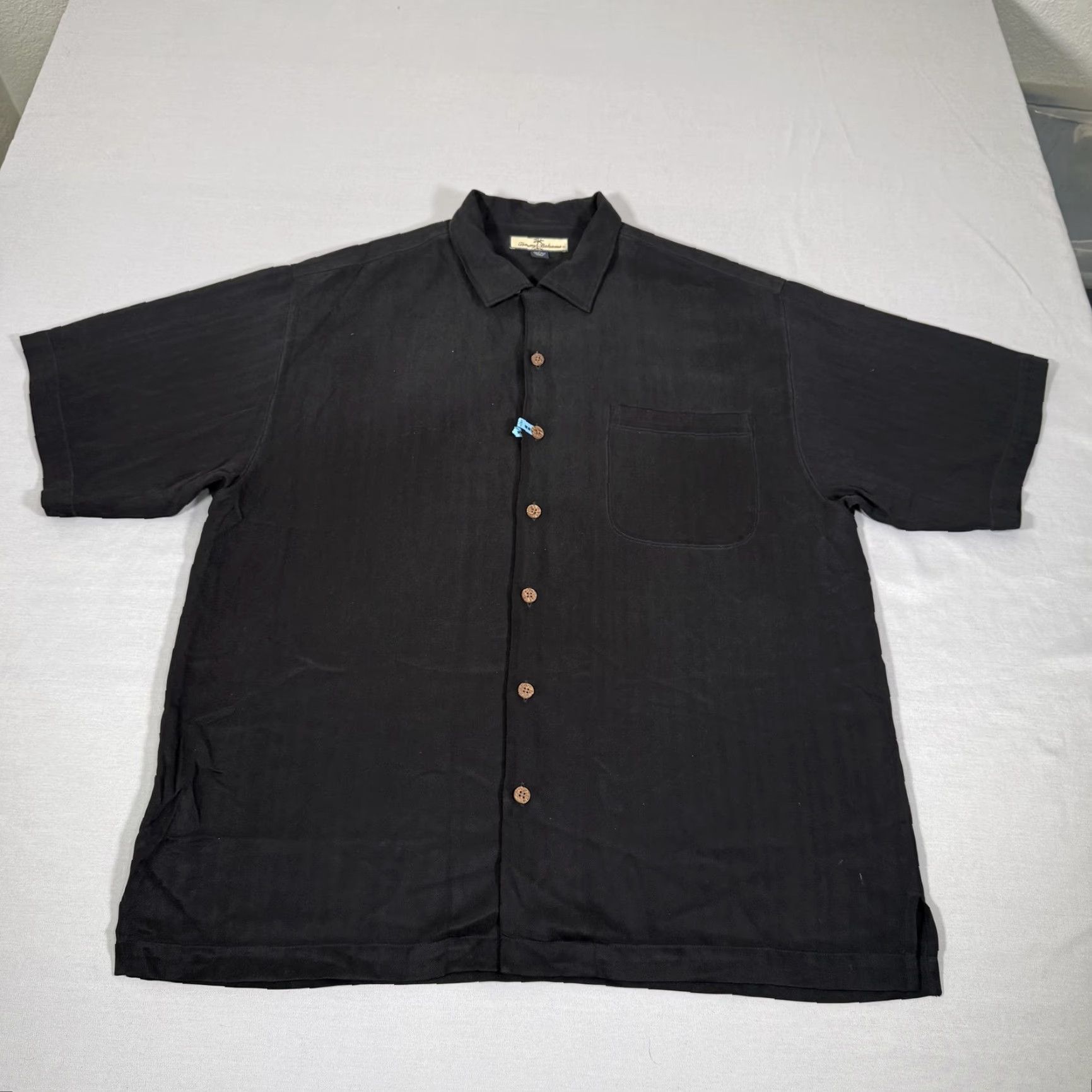 Tommy Bahama Tommy Bahama Shirt Mens Large Black Silk Camp Martini Drink Cocktail Embroidered Size US L / EU 52-54 / 3 - 4 Thumbnail