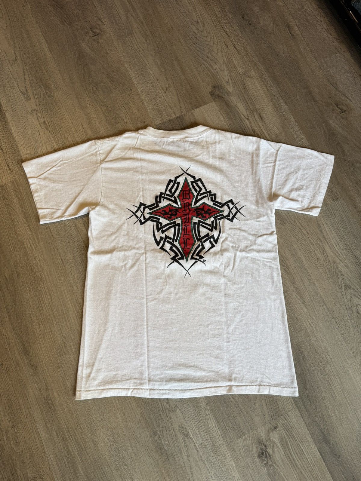Vintage VINTAGE 90’S DRILL WHITE T SHIRT Size US M / EU 48-50 / 2 - 1 Thumbnail