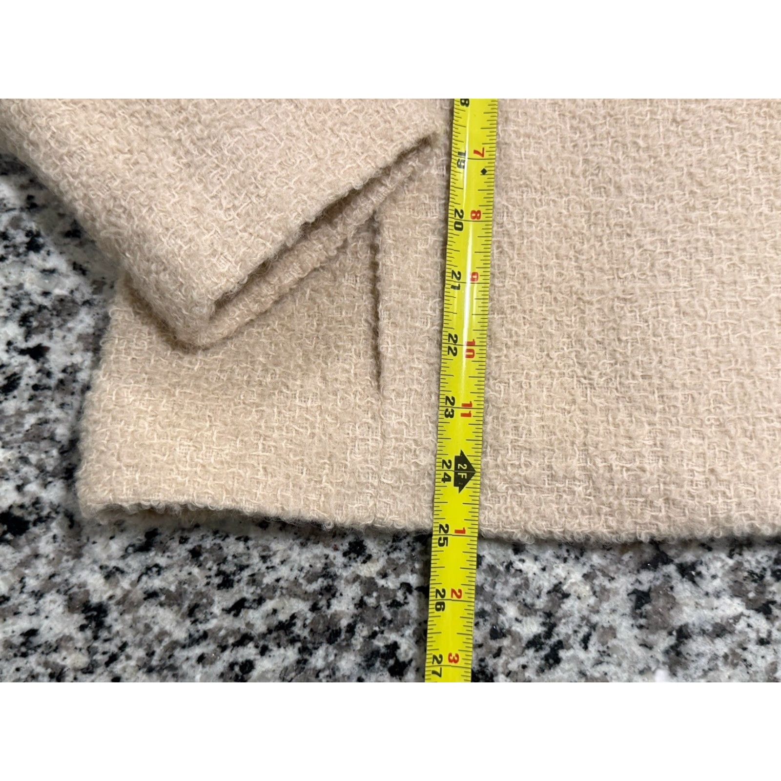 Eileen Fisher Eileen Fisher Blazer Wool Boucle Cream Size L Womens Professional Pockets Hook & Eye Closure Shawl Collar Size M / US 6-8 / IT 42-44 - 2 Thumbnail