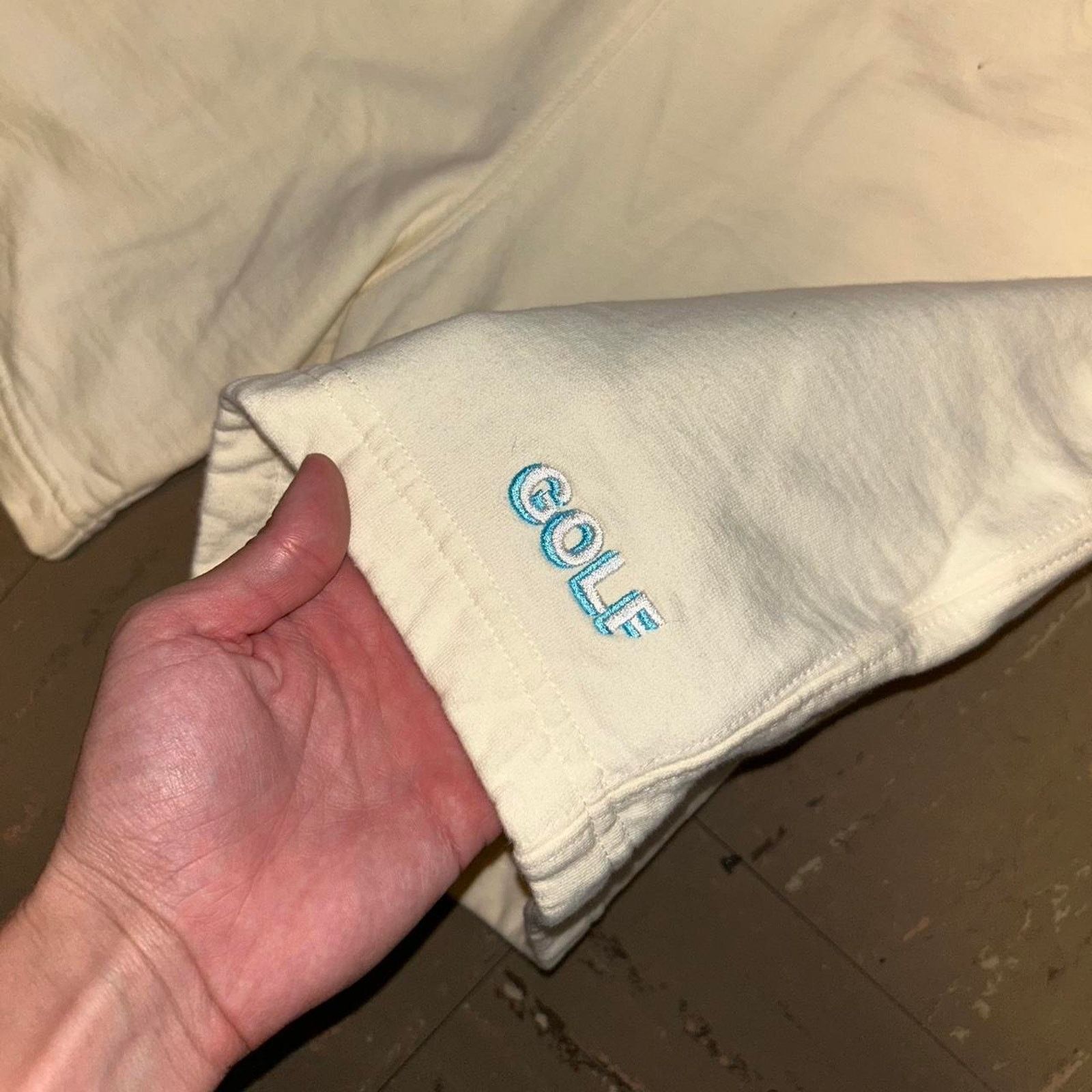 Golf Wang Golf Wang Cream Logo Shorts Size US 32 / EU 48 - 2 Thumbnail