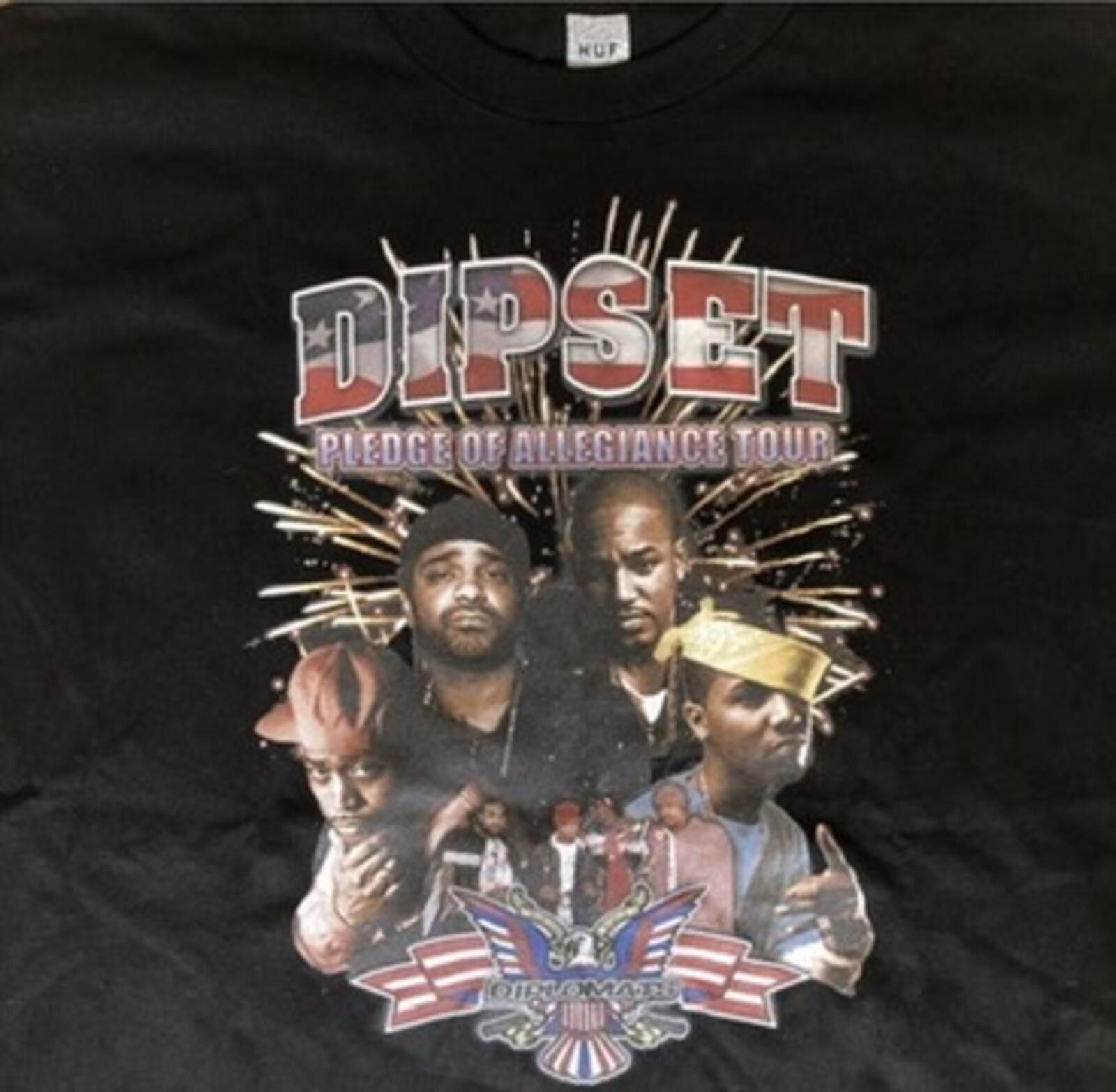 Huf HUF x Dipset Pledge of Allegiance Tour Graphic T-Shirt XXL Size ONE SIZE - 2 Thumbnail