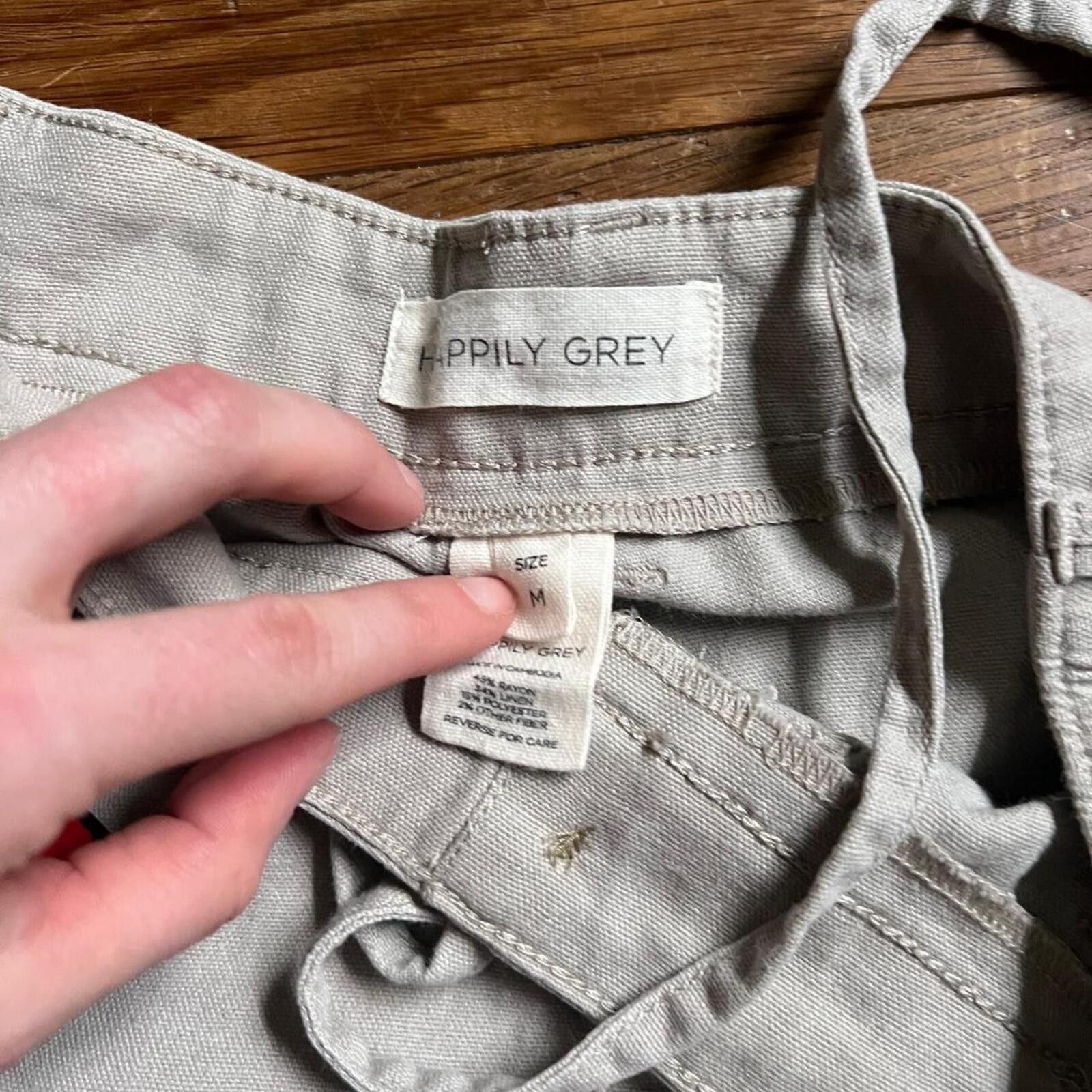 Other Happy Grey khaki cargo shorts Size 32" / US 10 / IT 46 - 3 Thumbnail