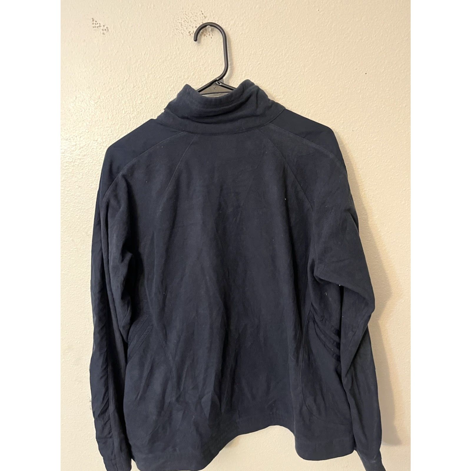 Adidas Adidas Full Zip Fleece Jacket Navy Blue Size Mens Size L Lightweight Size US L / EU 52-54 / 3 - 2 Thumbnail