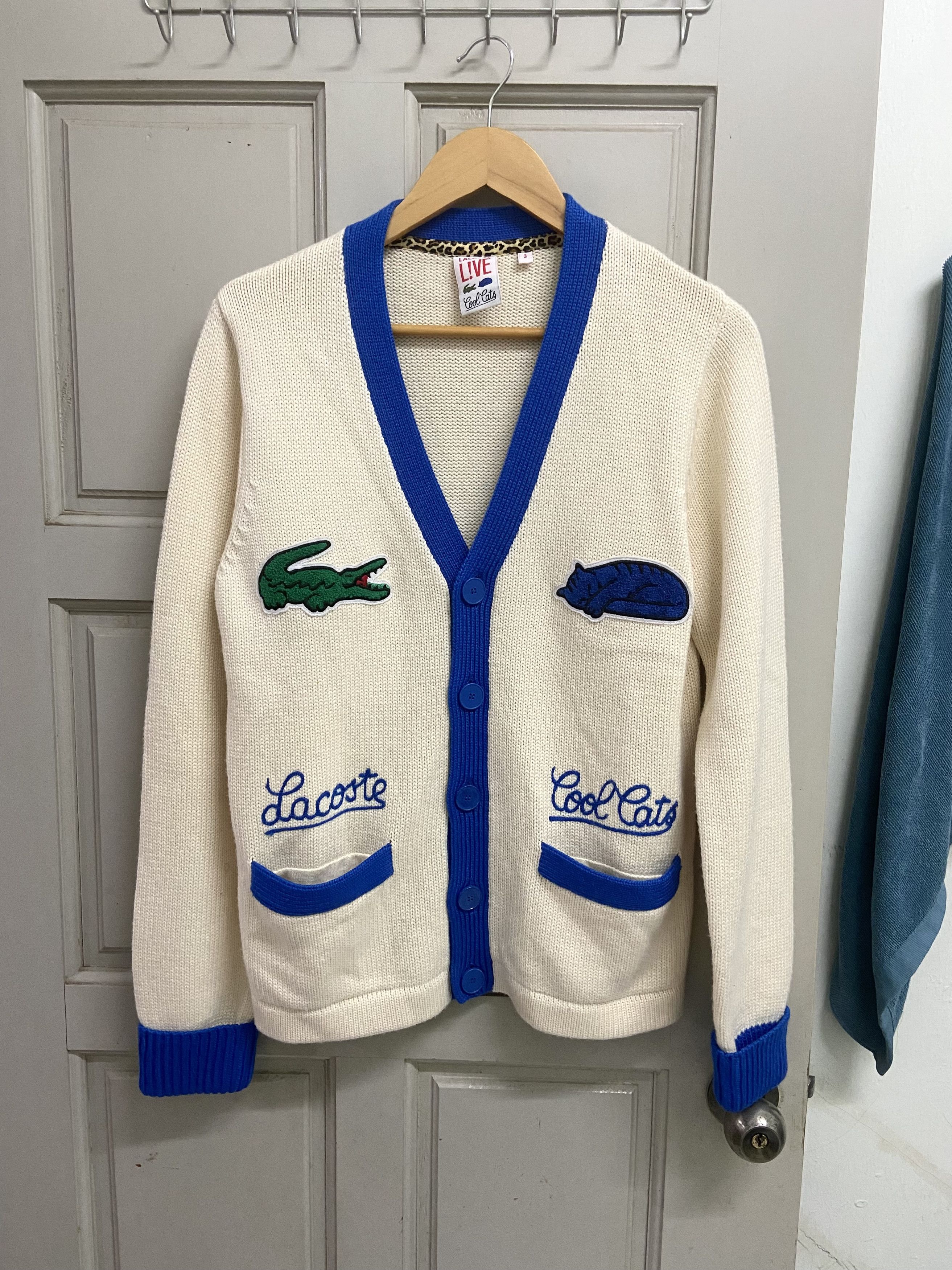 Lacoste Lacoste x Cool Cats cardigan | Grailed