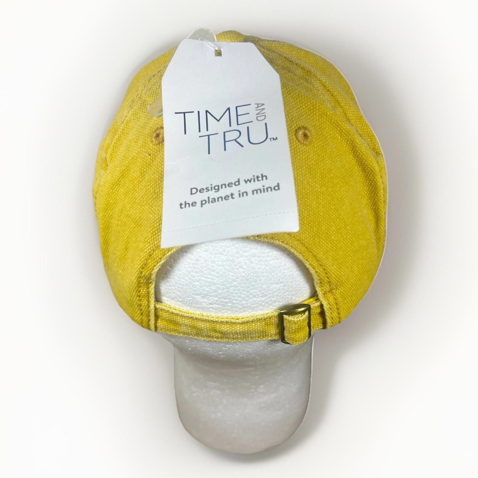 Designer BE KIND Hat Strapback Adjustable Yellow Ball Cap Buckle Size ONE SIZE - 4 Thumbnail