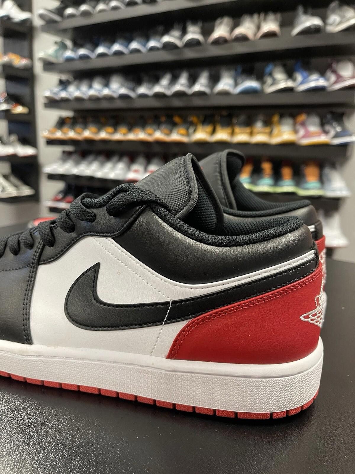 Nike Size 12 - Nike Air Jordan 1 Low Chicago Bred Toe 2.0 Men's Size US 12 / EU 45 - 5 Thumbnail