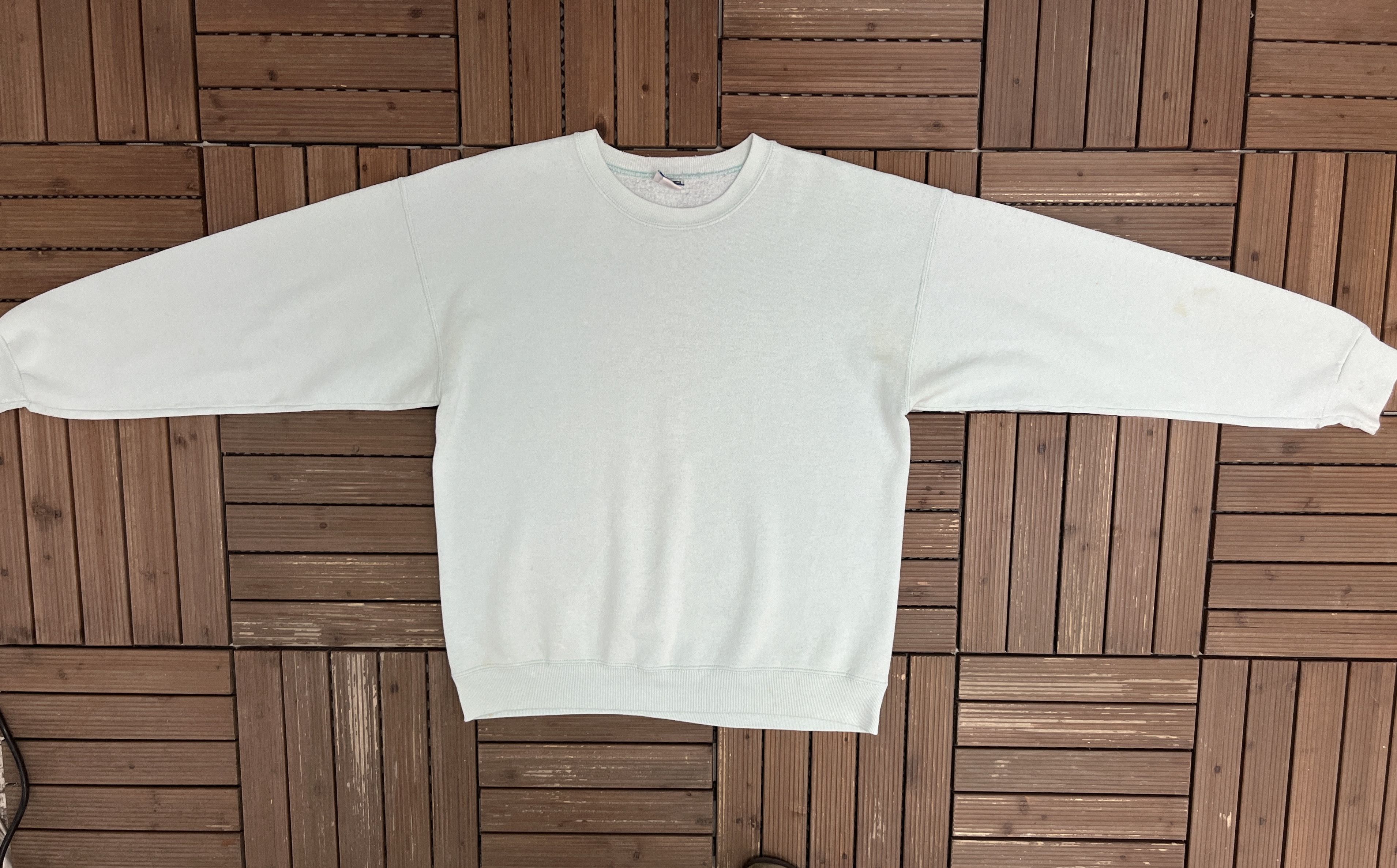 Lee × Vintage Lee Heavyweight Blue Blank Vintage Crewneck Sweater Size US XL / EU 56 / 4 - 4 Thumbnail