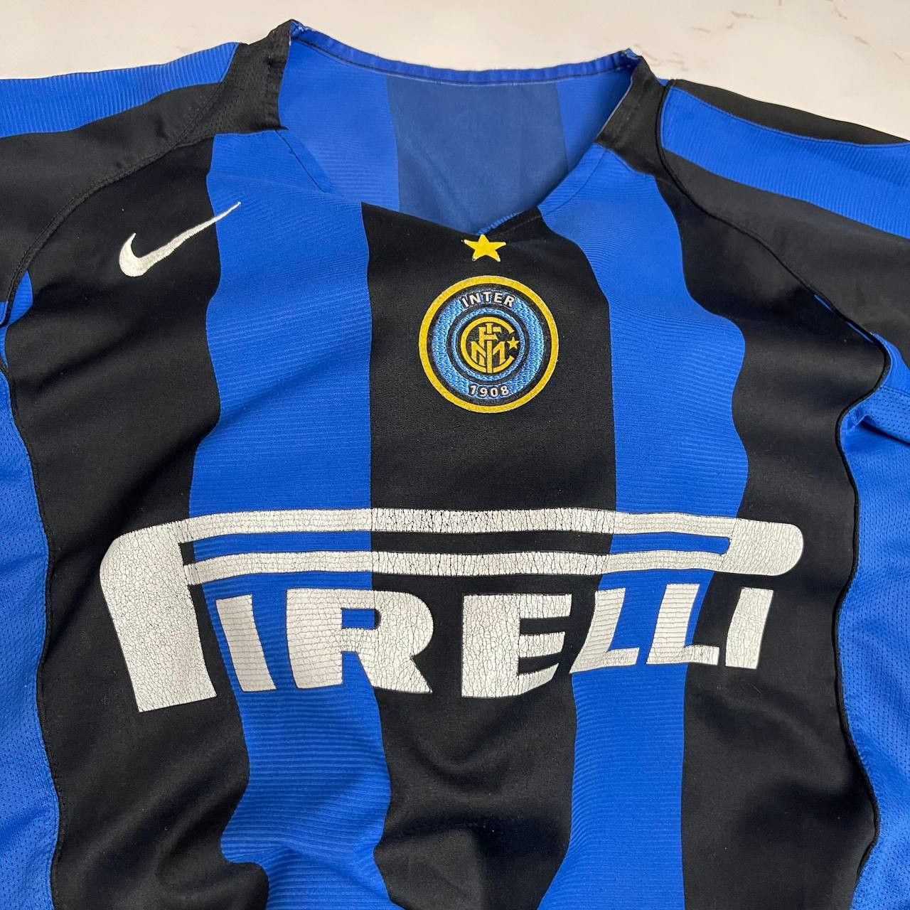 Nike Nike Inter Milan Home Football Soccer Jersey Size L Vintage Size US L / EU 52-54 / 3 - 4 Thumbnail