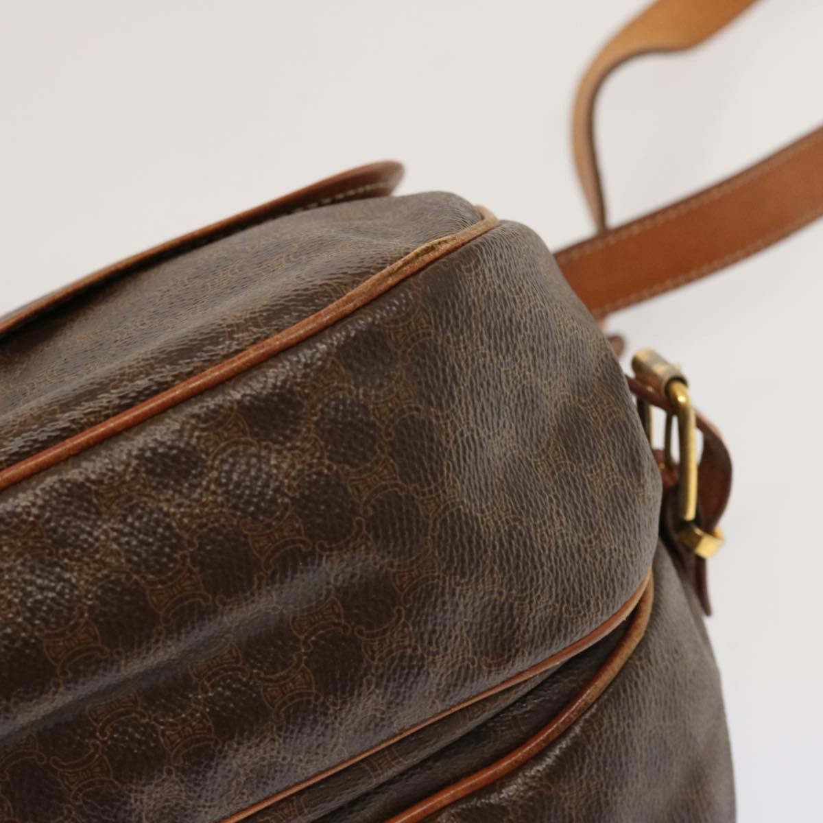 Celine CELINE Macadam Canvas Shoulder Bag Pvc Brown Size ONE SIZE - 16 Thumbnail