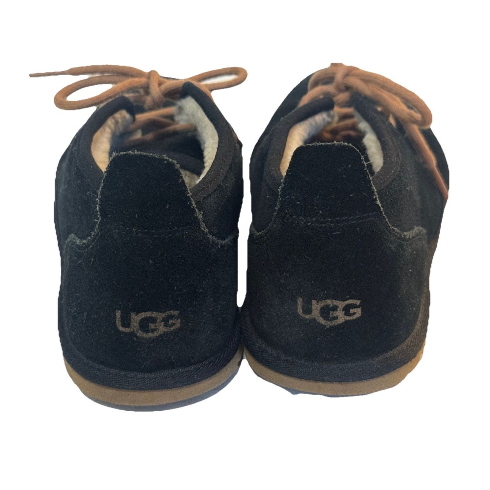 Ugg UGG Maksim Chukka Boots Black Suede Lace-Up Sheepskin Sz 8 Size US 8 / EU 41 - 6 Thumbnail