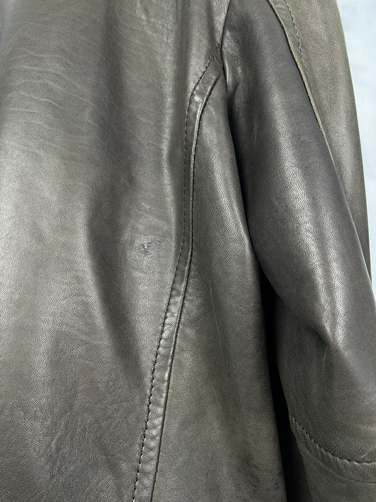 Milestone Milestone Leather Blazer Jacket Size L - XL Size US XL / EU 56 / 4 - 9 Thumbnail