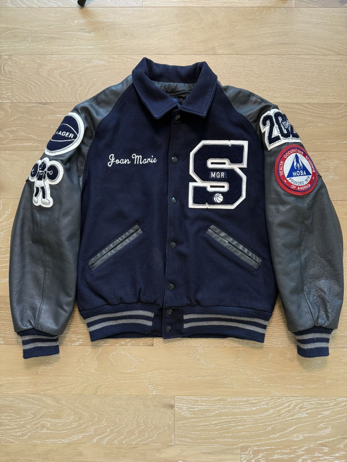 Other Varsity Letter Jacket Americana Wool Leather Size M / US 6-8 / IT 42-44 - 1 Thumbnail