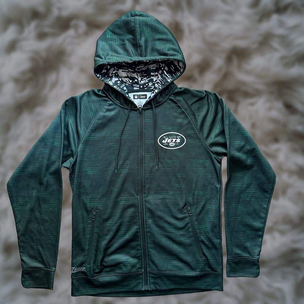NFL NFL New York Jets Sweatshirt Womens 2XL Full Zip Green Hoodie Team Apparel Size XXL / US 16-18 / IT 52-54 - 1 Thumbnail