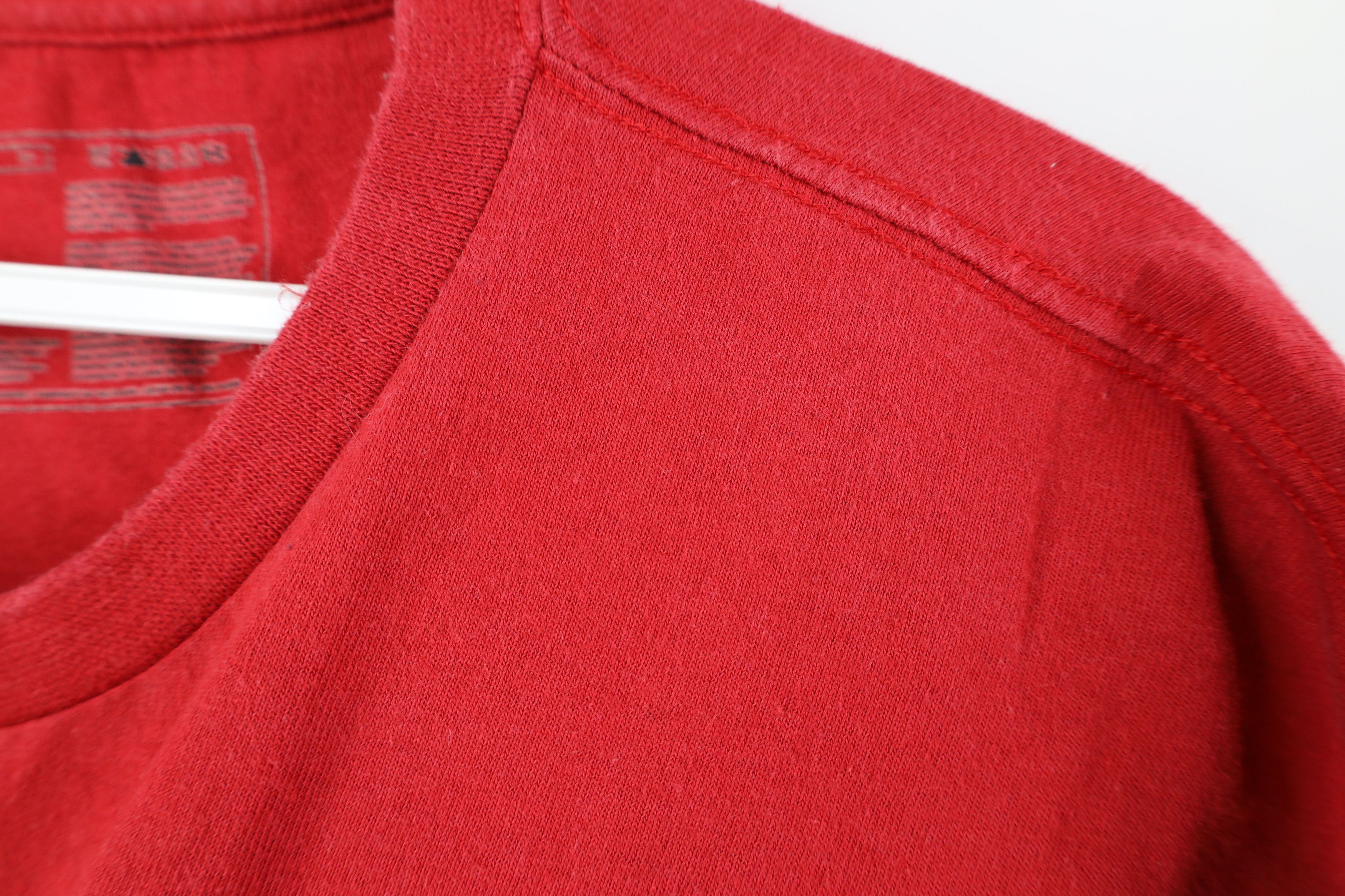 Nike Vintage Y2K Nike Mini Swoosh Short Sleeve T-Shirt Red Cotton Size US XL / EU 56 / 4 - 5 Thumbnail