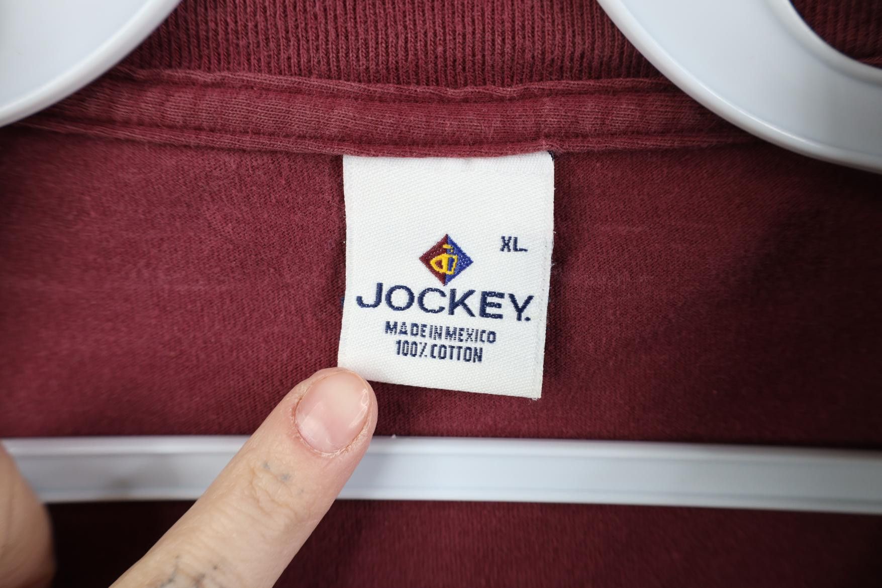 Vintage Vintage 90s Streetwear Cotton Short Sleeve T-Shirt Burgundy Size US XL / EU 56 / 4 - 6 Thumbnail