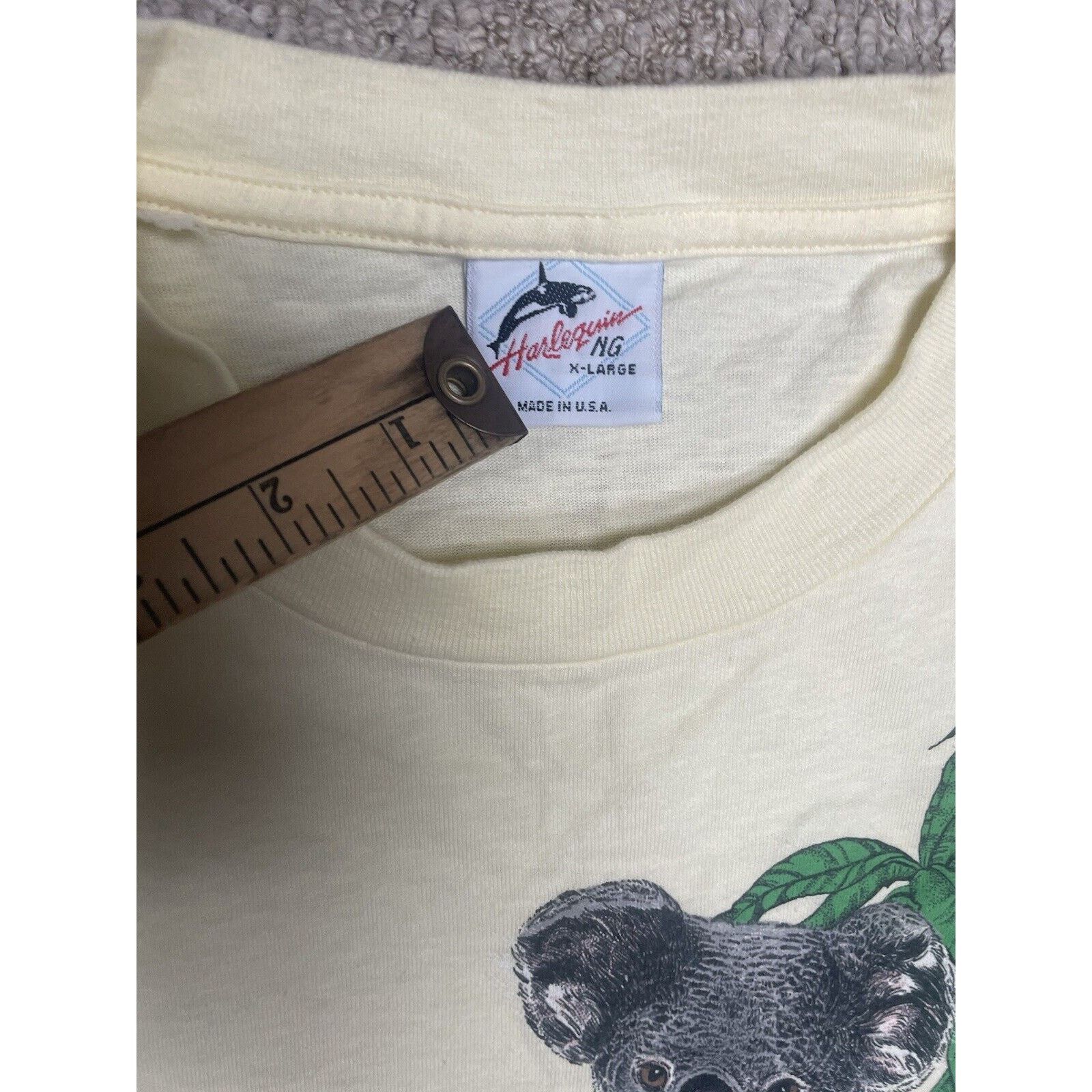 Vintage Vintage Harlequin T Shirt 1985 Teena Houck Koala XL Size US XL / EU 56 / 4 - 2 Thumbnail