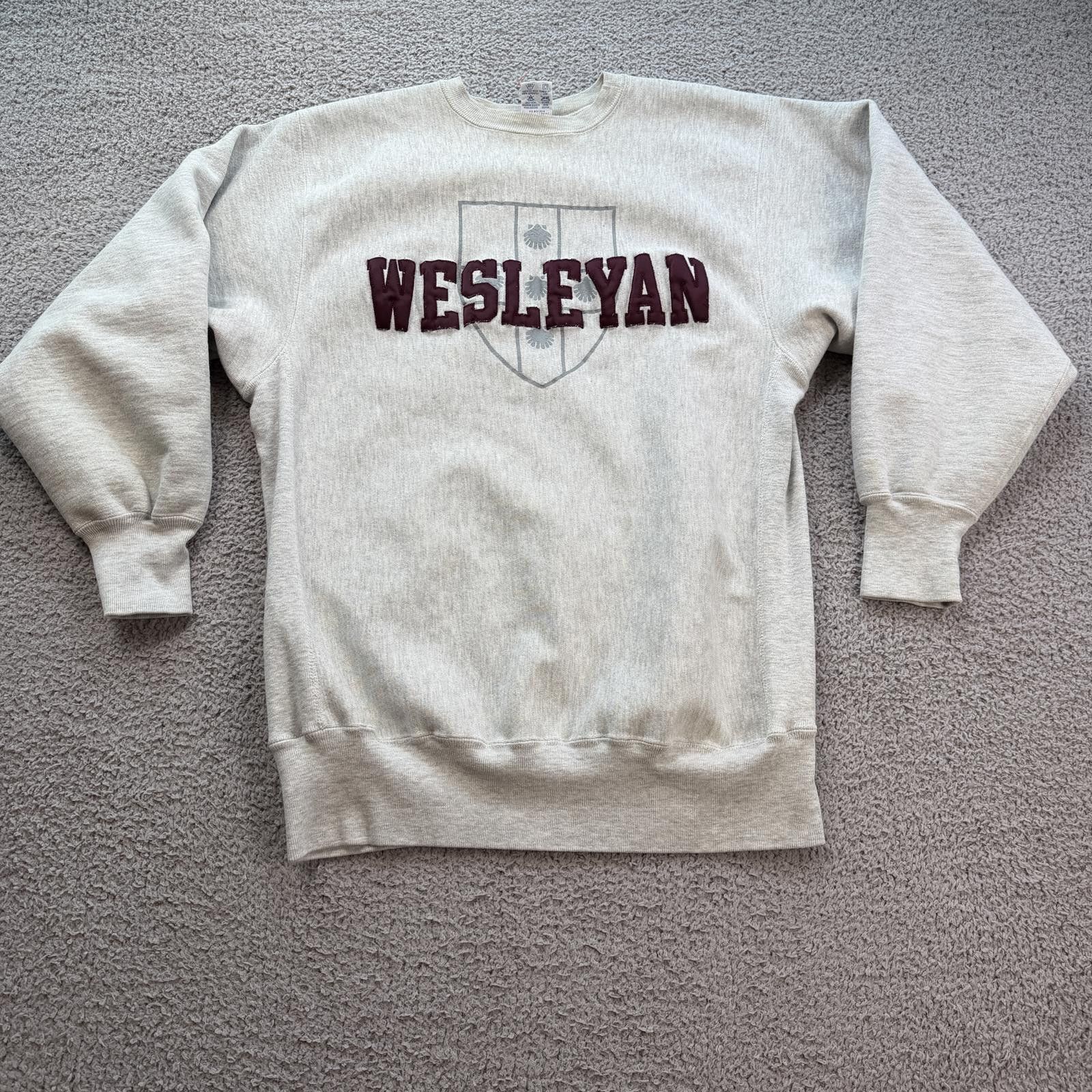 Champion Vintage Champion Wesleyan Sweatshirt Reverse Weave Made USA Size US XXL / EU 58 / 5 - 1 Thumbnail