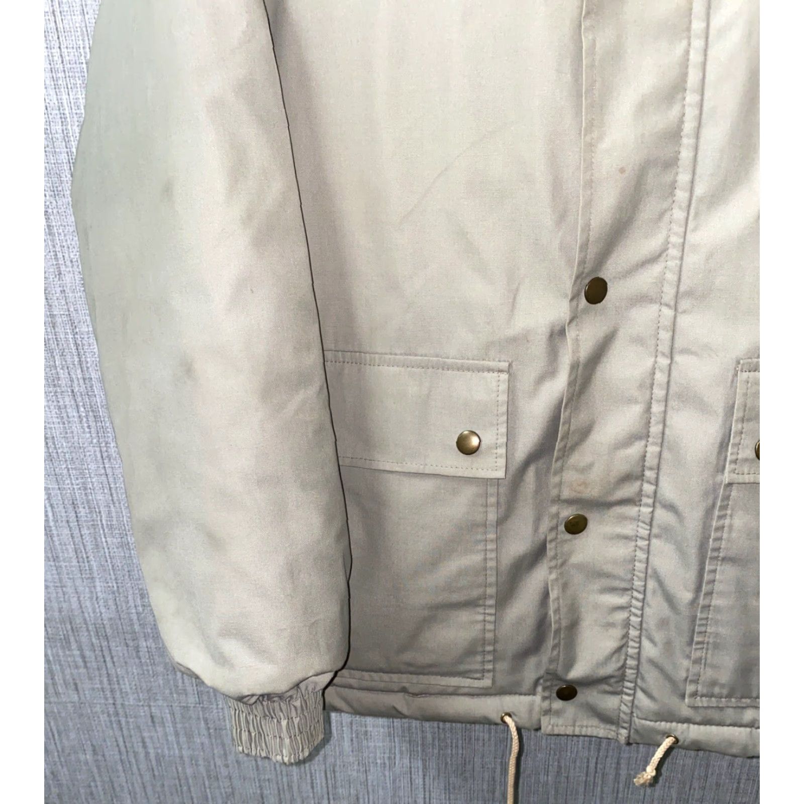 Vintage Zero King Jacket Full Zip Mens Beige Lambswool Filled Size 42 Size US XS / EU 42 / 0 - 4 Thumbnail