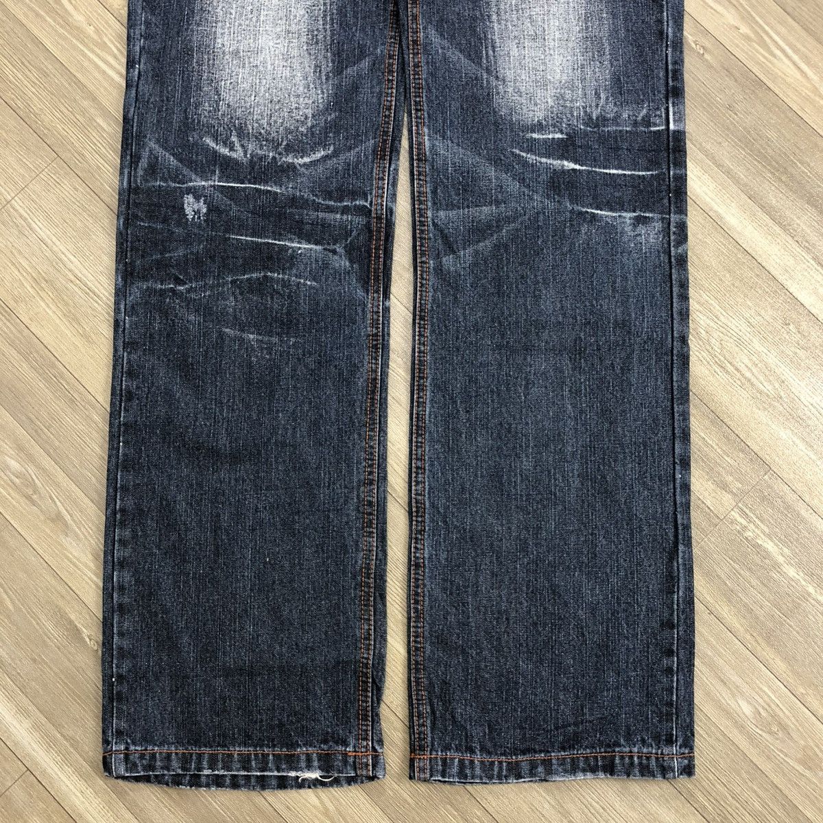 If Six Was Nine × Japanese Brand × Le Grande Bleu (L.G.B.) 2000s Y2K Lowbox Japenese Brand Faded Punk Lgb Style Jeans Size US 30 / EU 46 - 6 Thumbnail
