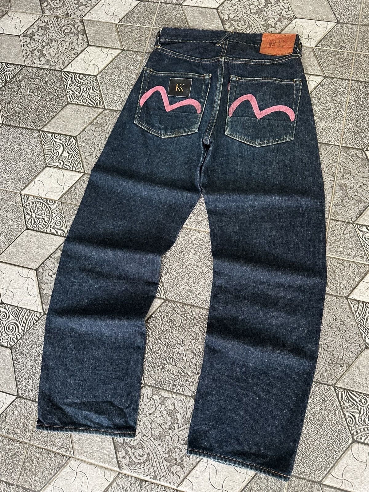 Evisu EVISU NO 2 LOT 2001 PINK SEAGULL SELVEDGE DENIM Size US 27 - 3 Thumbnail