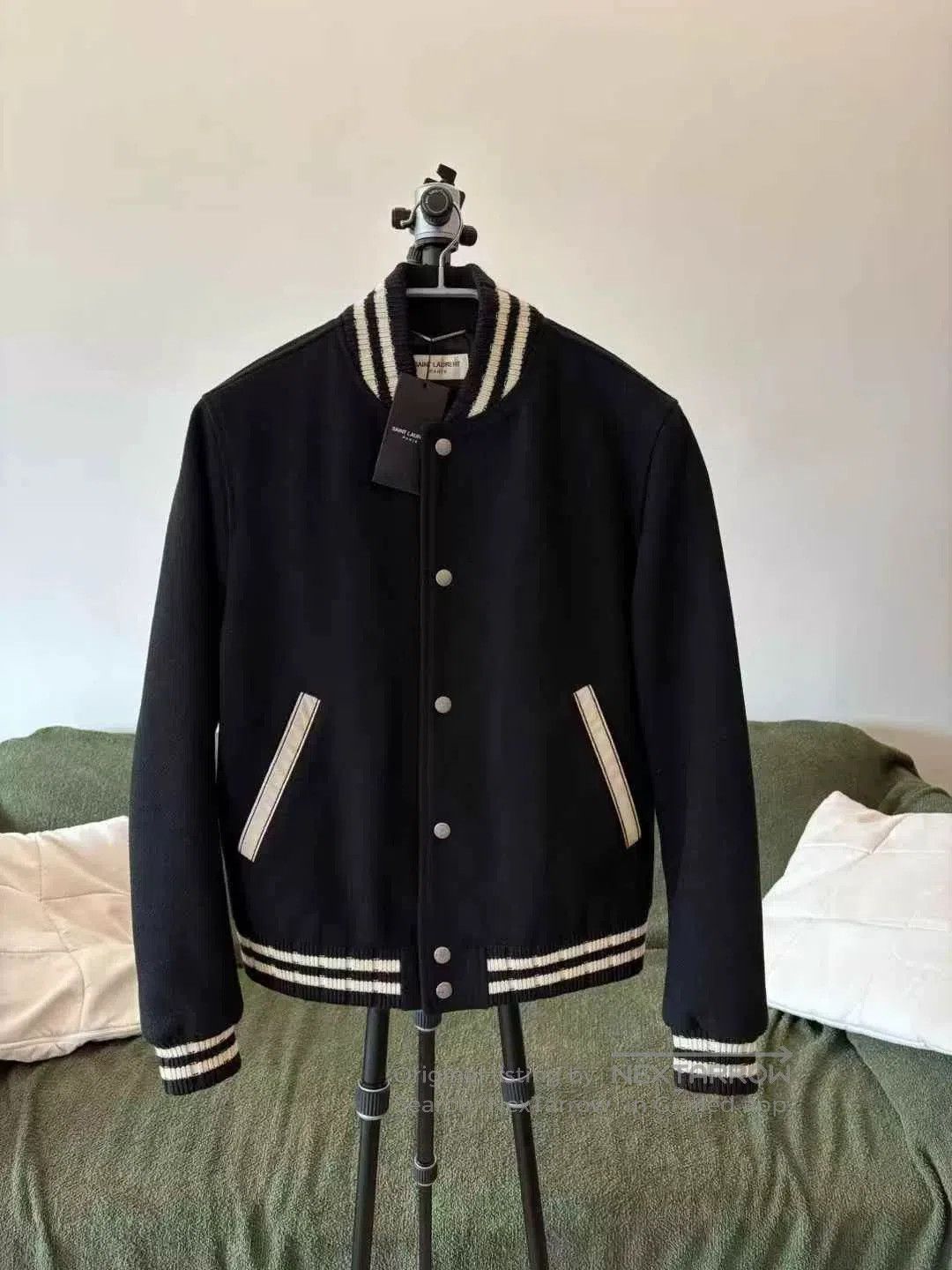 Saint Laurent Paris Saint Laurent Signature Baseball Jacket. Size US S / EU 44-46 / 1 - 1 Thumbnail