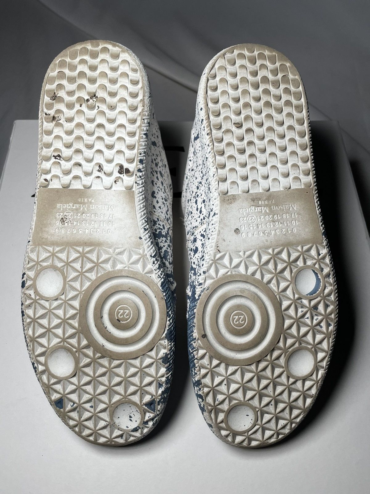 Maison Margiela Maison Margiela Gat Paint Splatter Sneakers Size US 8 / IT 38 - 10 Thumbnail