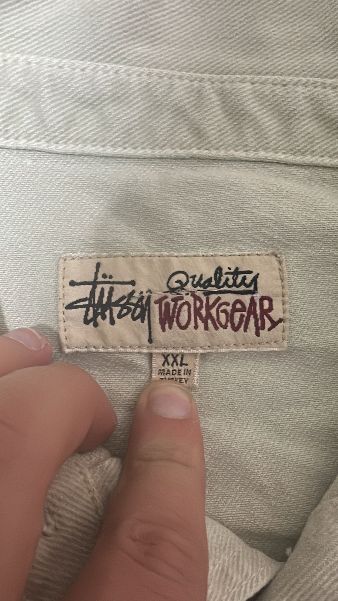 Stussy Stussy FW22 Western Denim Shirt Denim Cream XXLarge Size US XXL / EU 58 / 5 - 7 Thumbnail