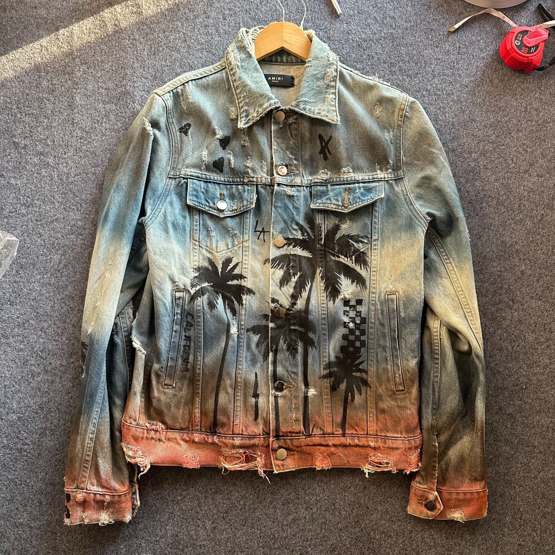Amiri amiri palm tree denim jacket Size US M / EU 48-50 / 2 - 1 Thumbnail