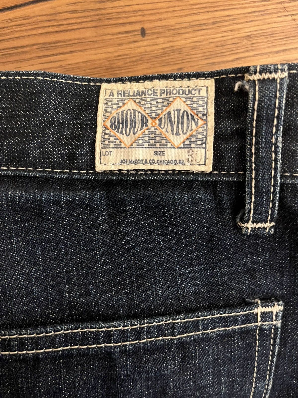 The Real McCoy's The Real McCoy’s 8 Hour Union Double Knee Denim Trousers Size US 32 / EU 48 - 3 Thumbnail