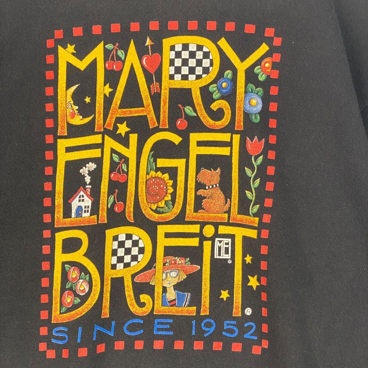 Designer × Vintage Vintage Mary Engelbreit Since 1952 Sweatshirt Black Size L / US 10 / IT 46 - 4 Thumbnail