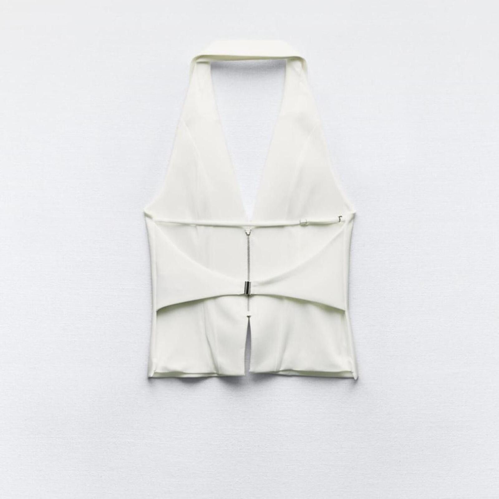 Zara Zara Open Back Halter Top Size S / US 4 / IT 40 - 4 Thumbnail