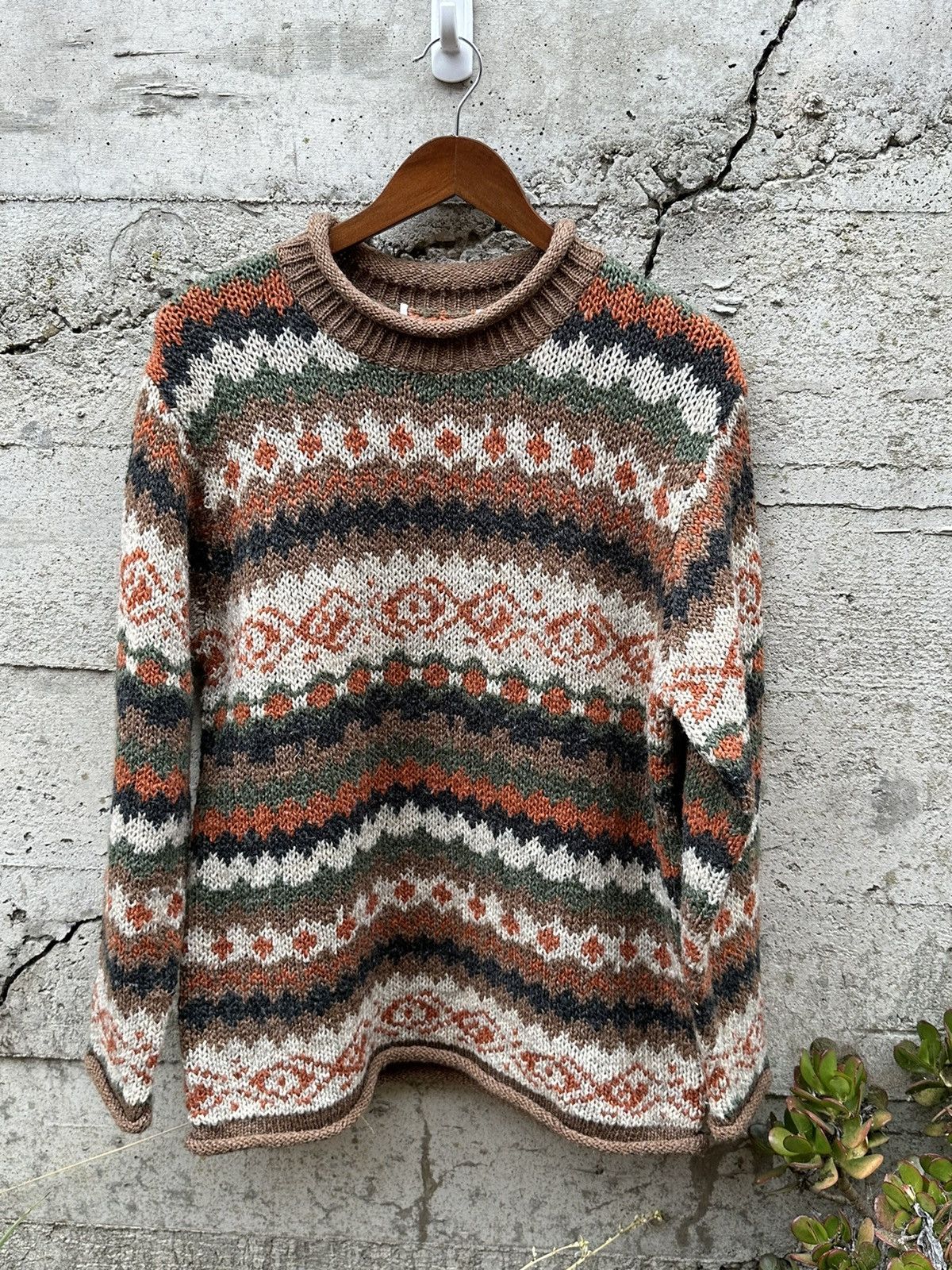 Japanese Brand × Vintage RARE Vintage multi print pattern sweater Size US M / EU 48-50 / 2 - 3 Thumbnail