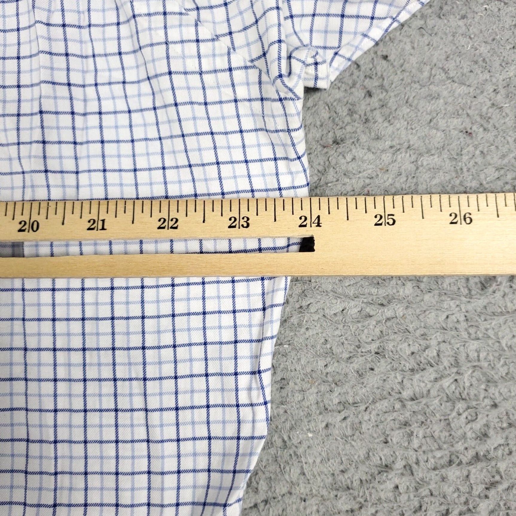 Ralph Lauren Ralph Lauren Dress Shirt Mens 15.5 Blue White Check Button-Down Long Sleeve Professional Classic Retail Fit Regular Size 15.5 Mens Size 40R - 5 Thumbnail