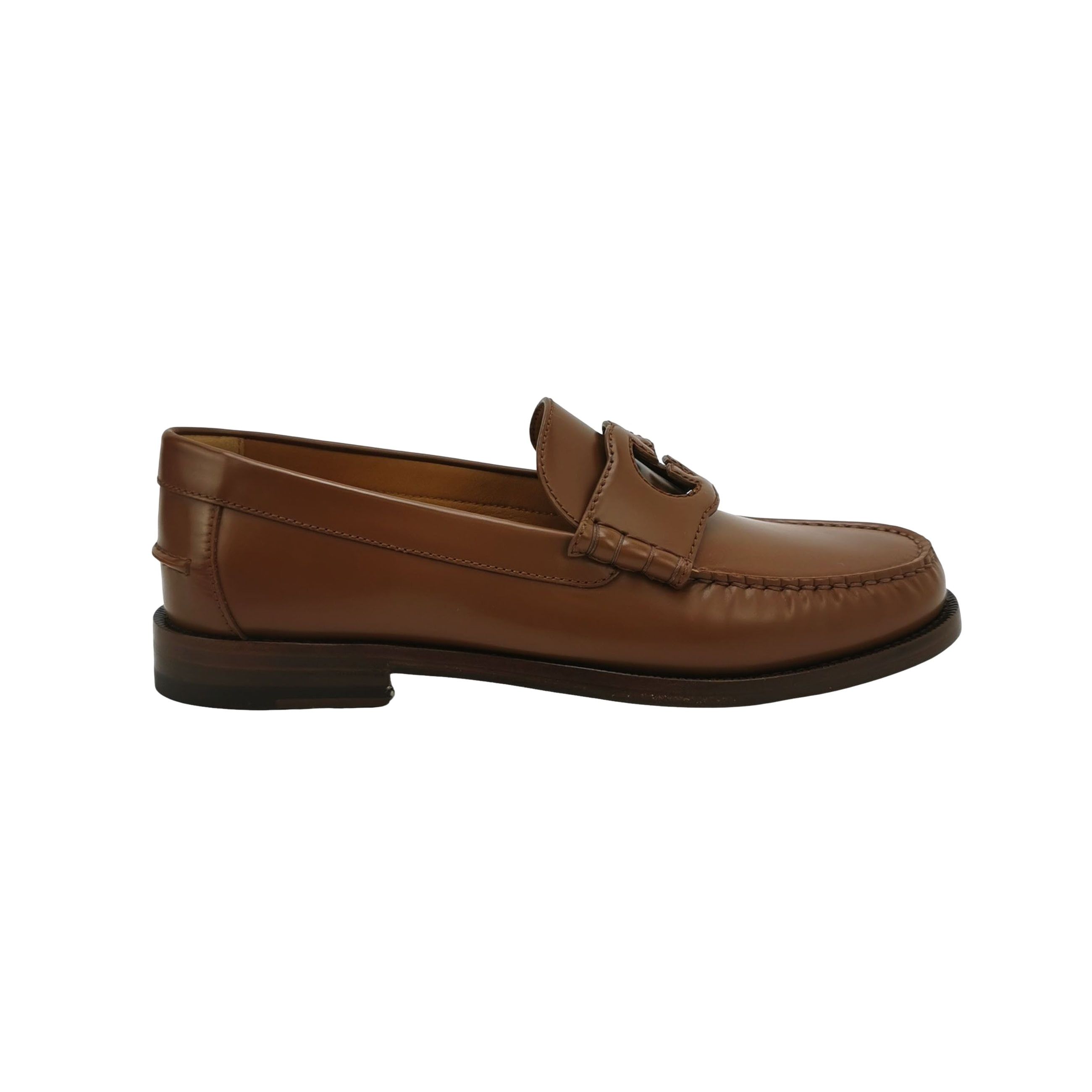 Gucci Gucci Interlocking G Leather Loafers US 9 Size US 9 / EU 42 - 1 Thumbnail