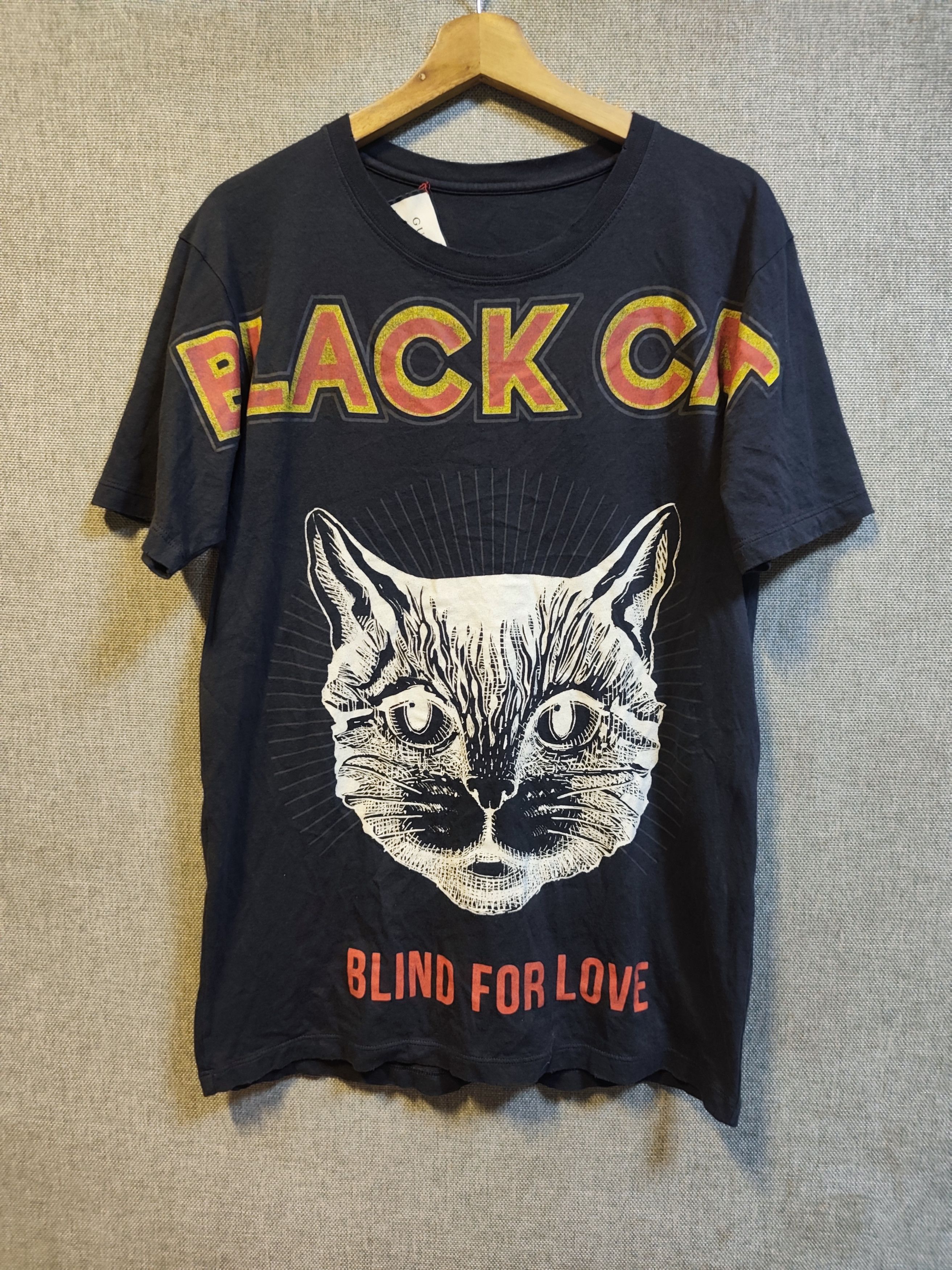 Gucci Gucci Black Cat Blind For Love T-Shirt | Grailed